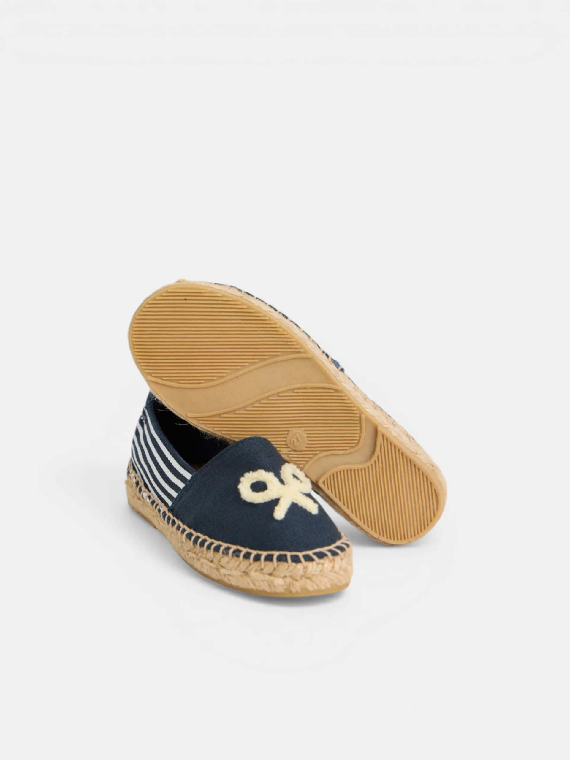 Alpargata kids raqueta rayas azul marino - Image 6