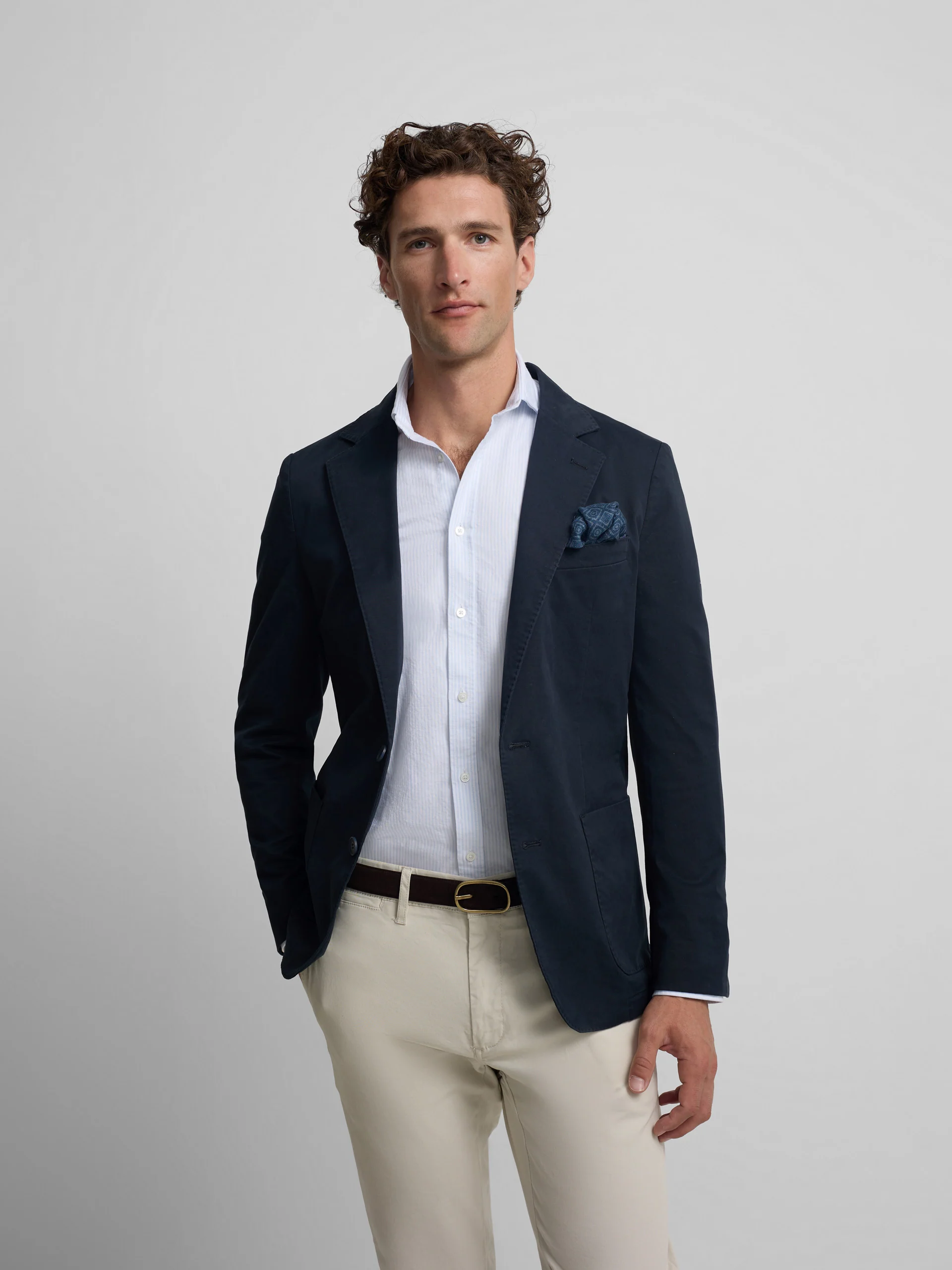 Americana casual azul marino - Image 5