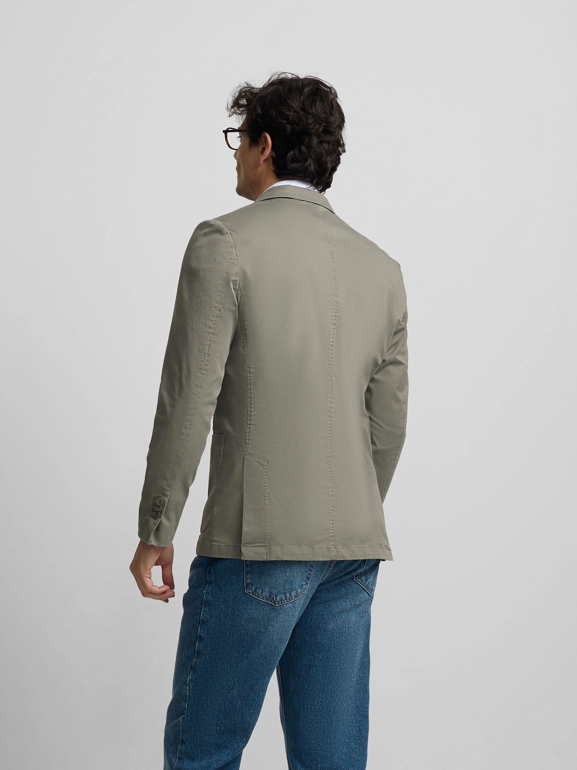 Americana casual verde gris - Image 4