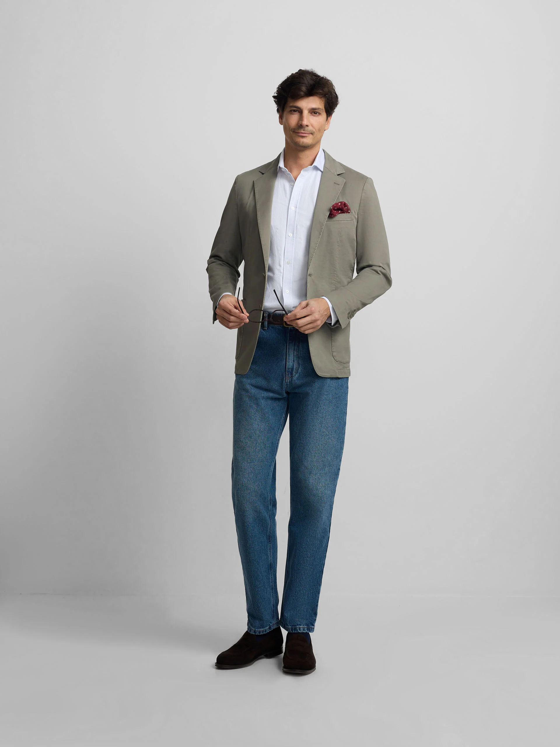 Americana casual verde gris - Image 6