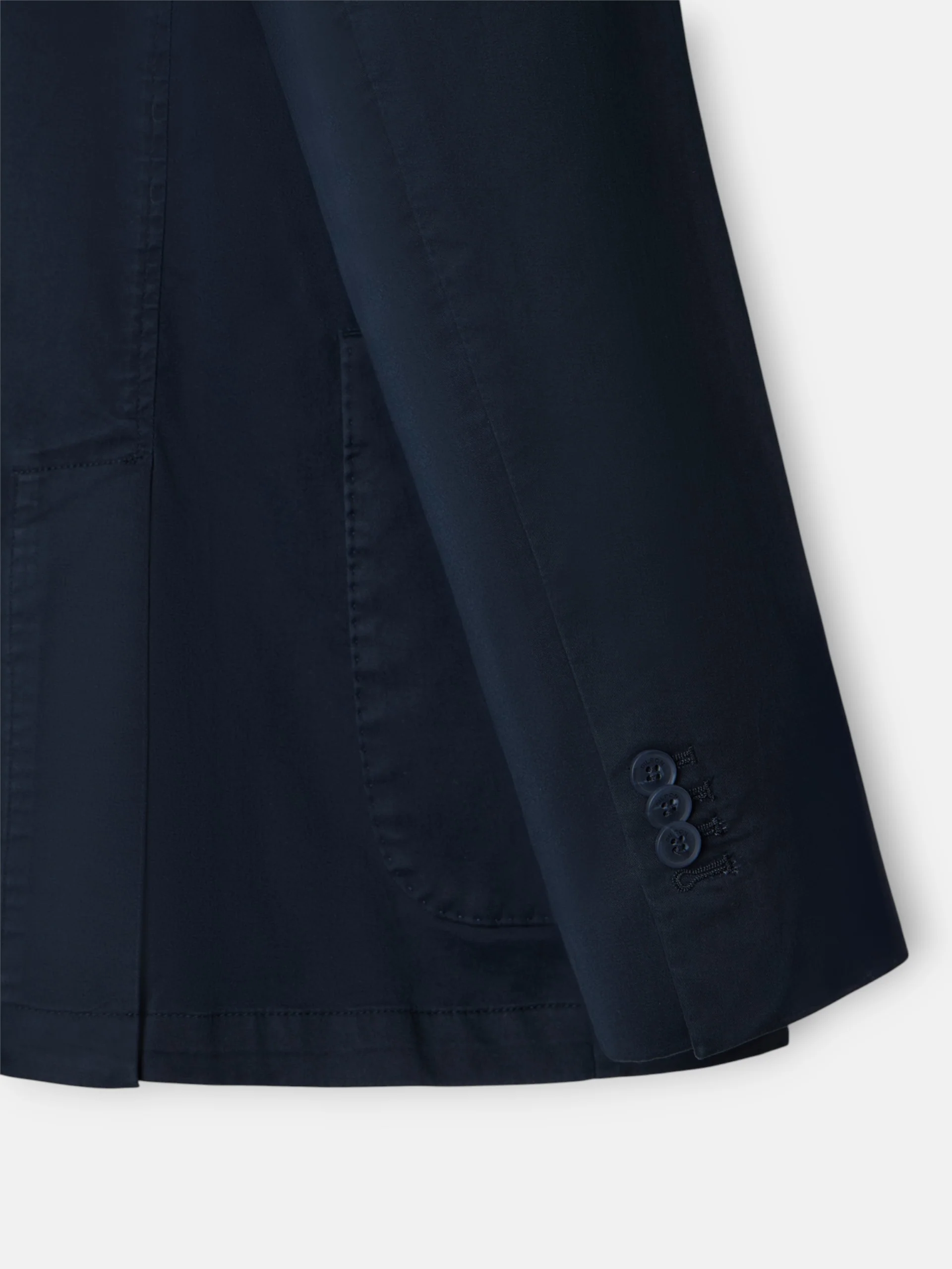 Americana cruzada casual azul marino - Image 13