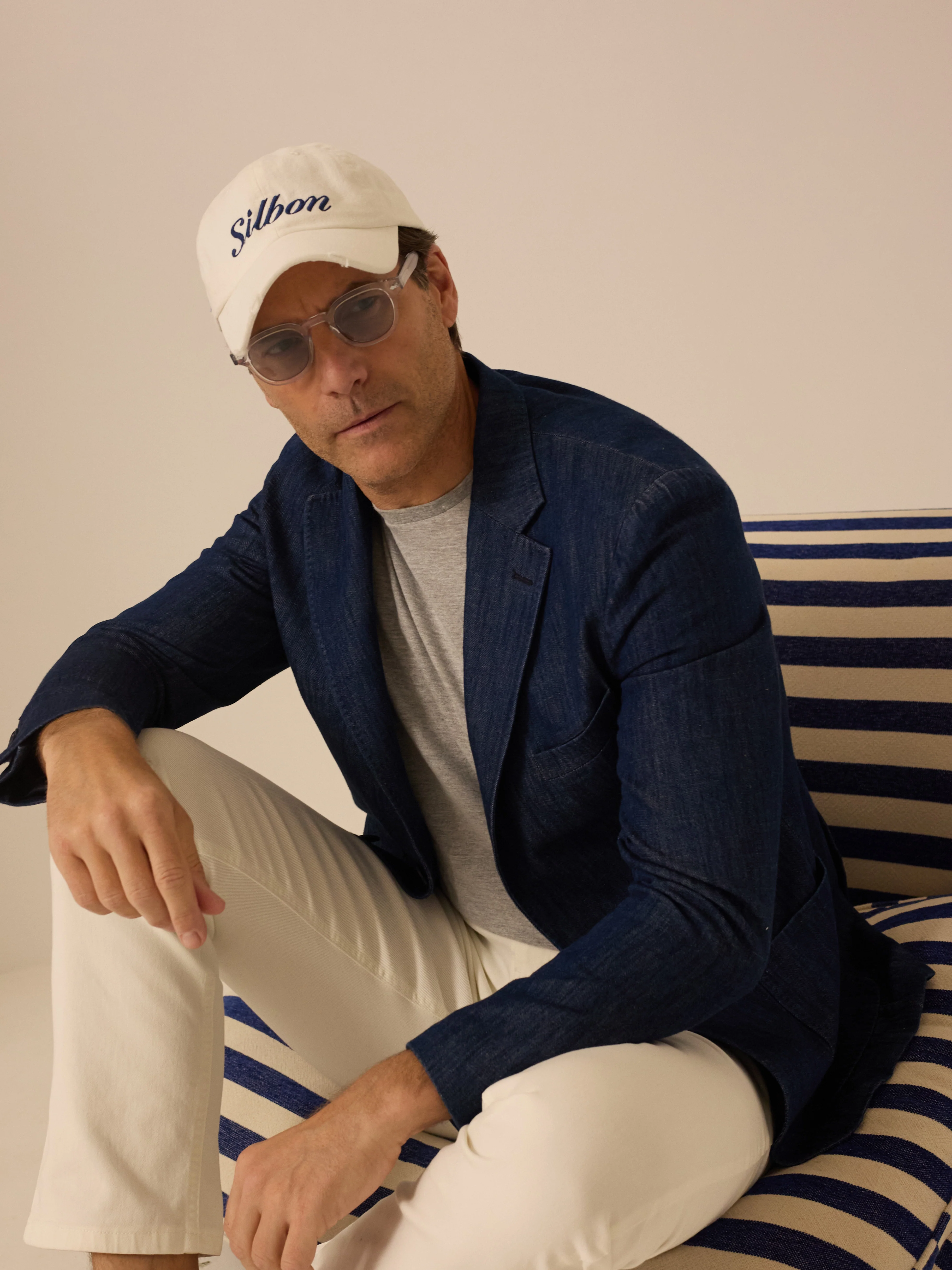 Americana denim lavado azul medio - Image 3