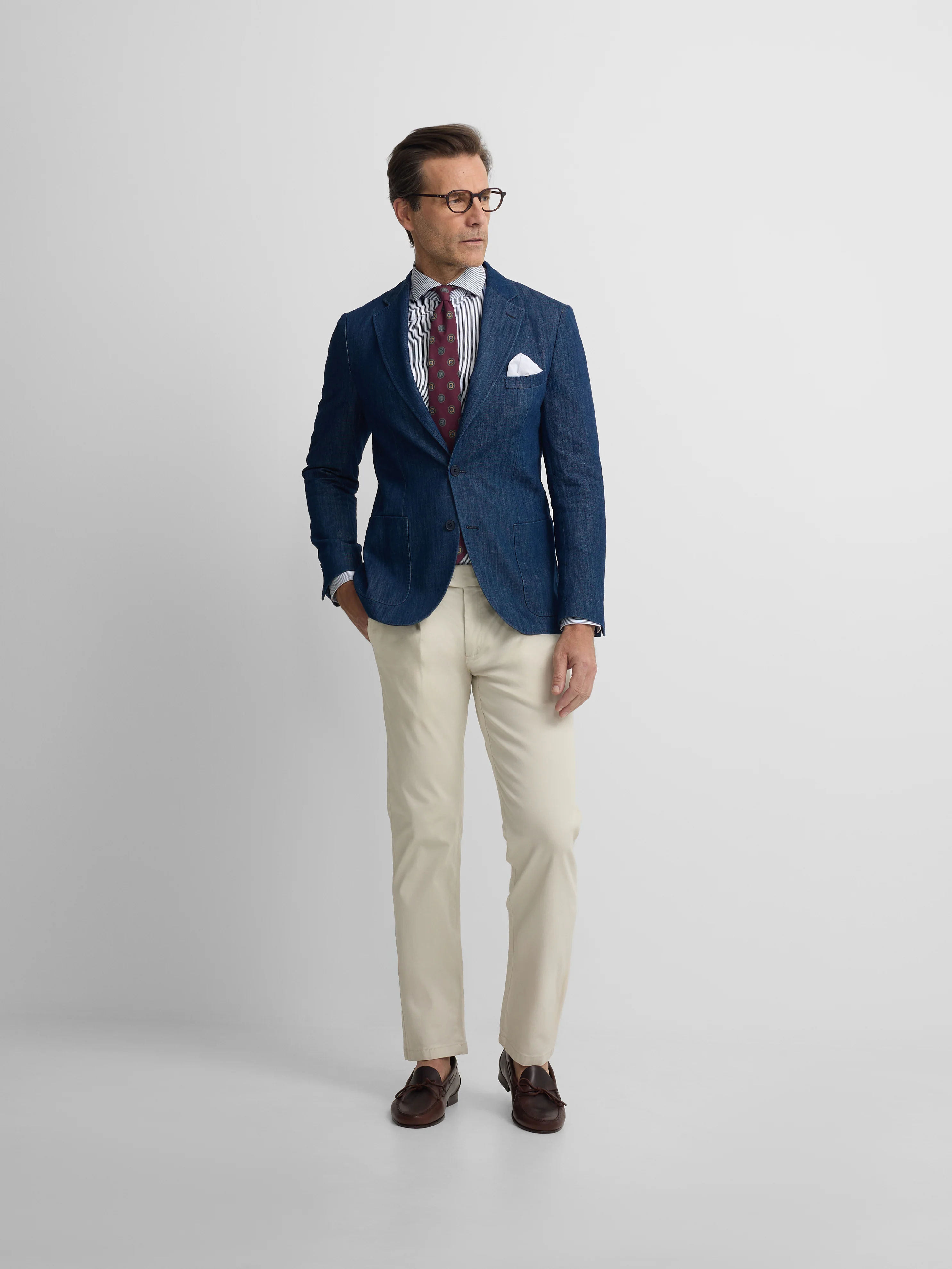 Americana denim lavado azul medio - Image 5