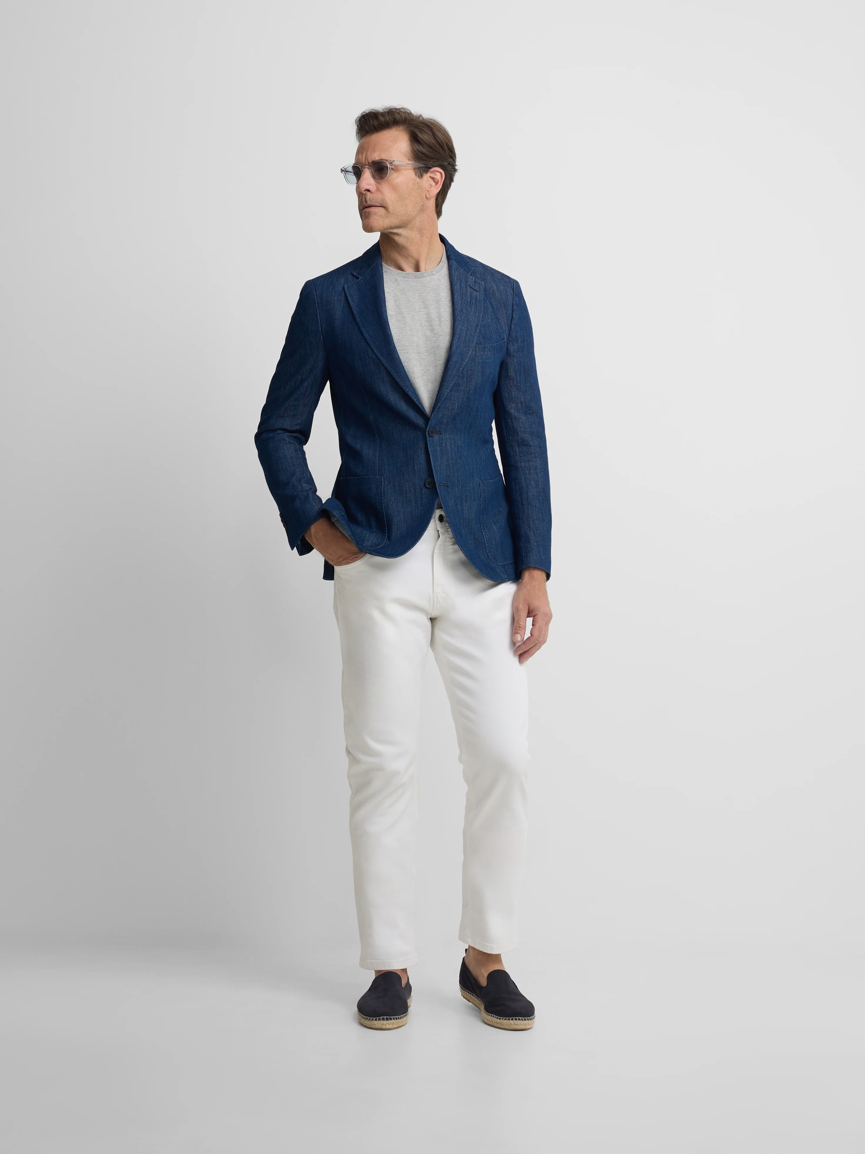 Americana denim lavado azul medio - Image 9