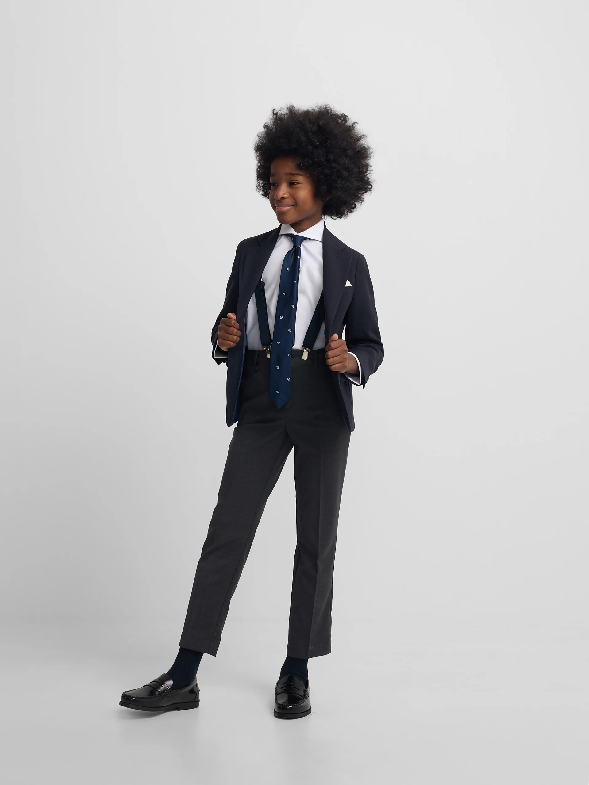 Americana kids clasica lisa azul marino - Image 6