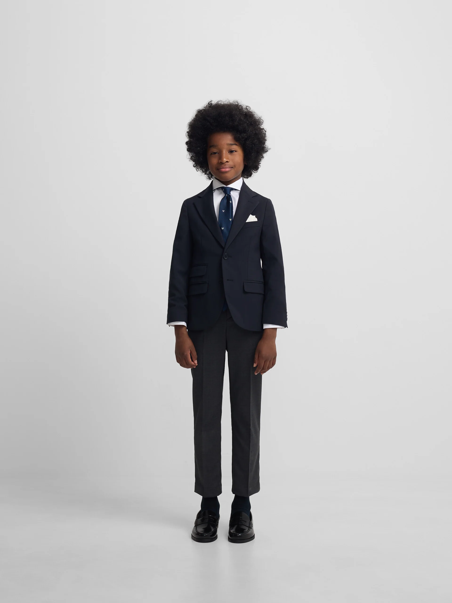Americana kids clasica lisa azul marino - Image 7