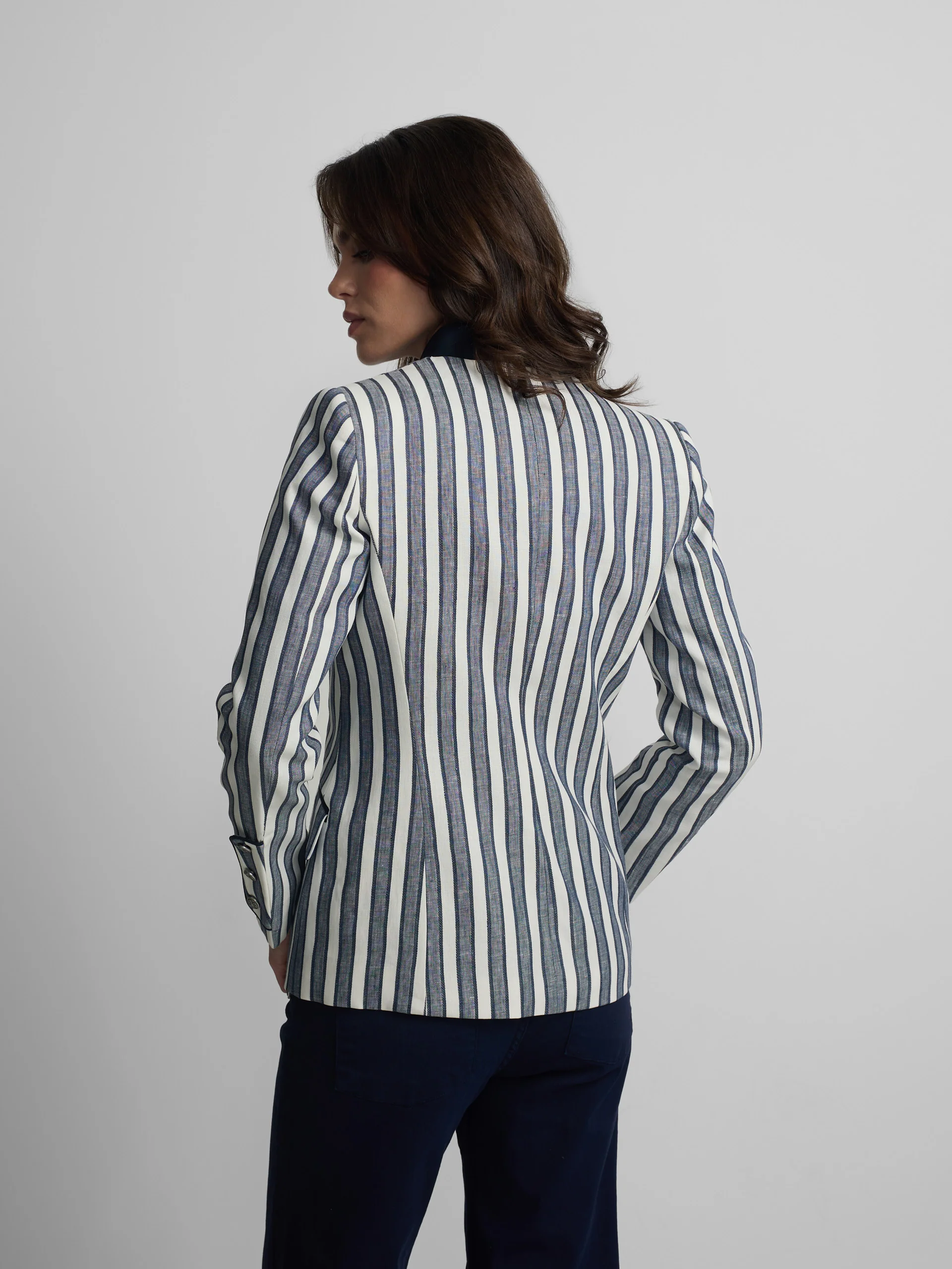 Americana marinera rayas azules - Image 10