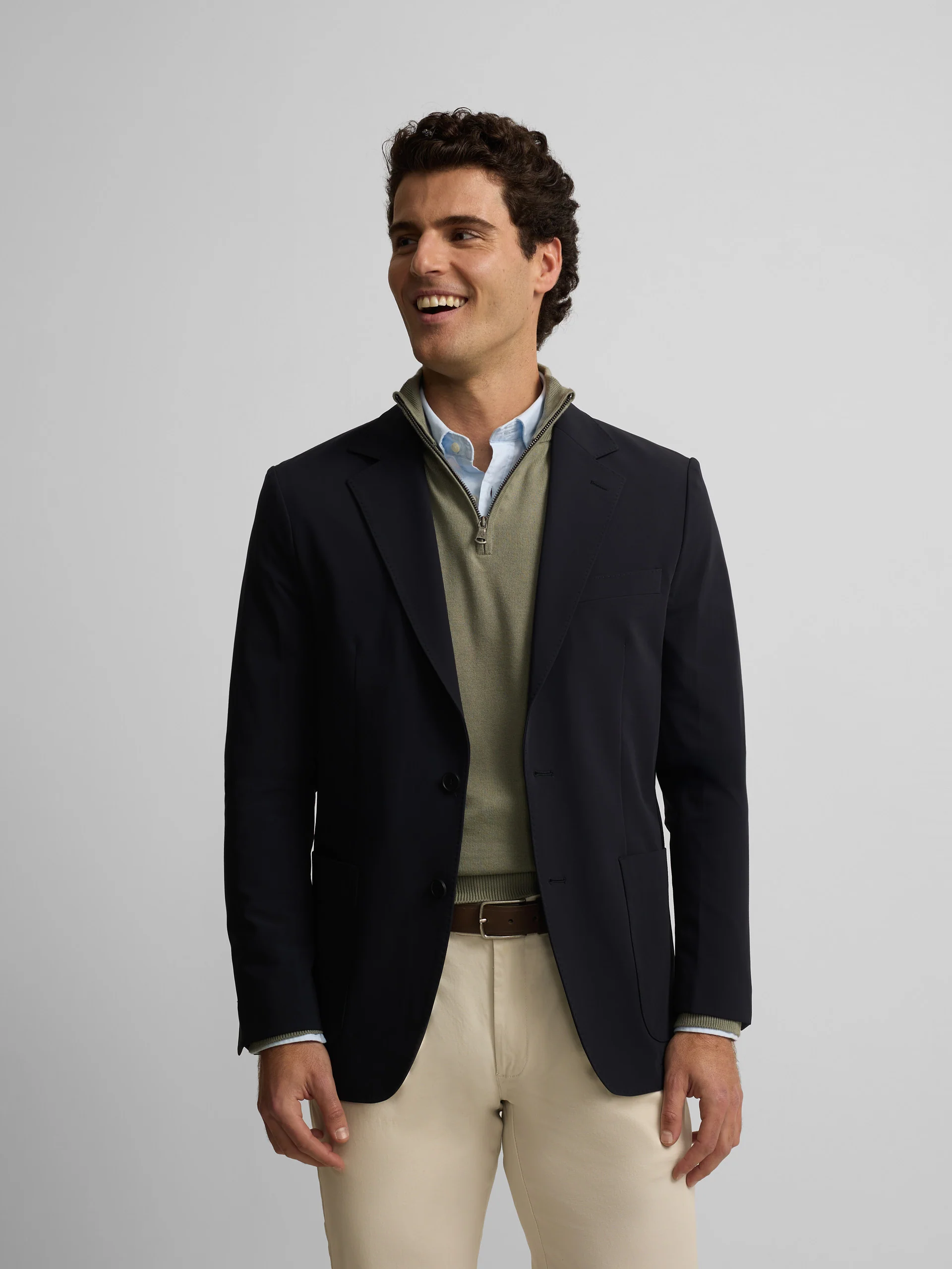 Americana tecnica azul marino - Image 12