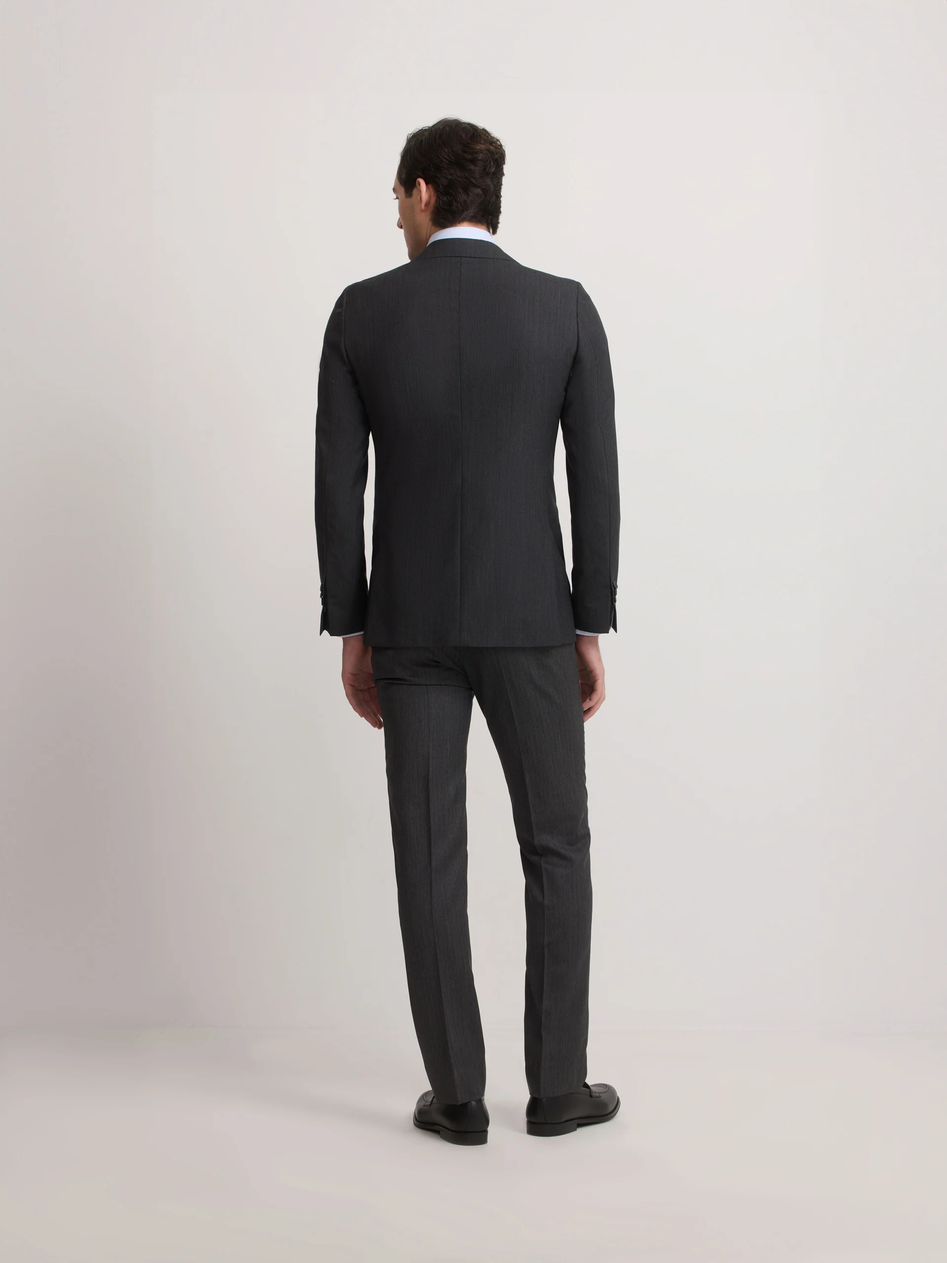 Americana traje clasico espiga gris - Image 7