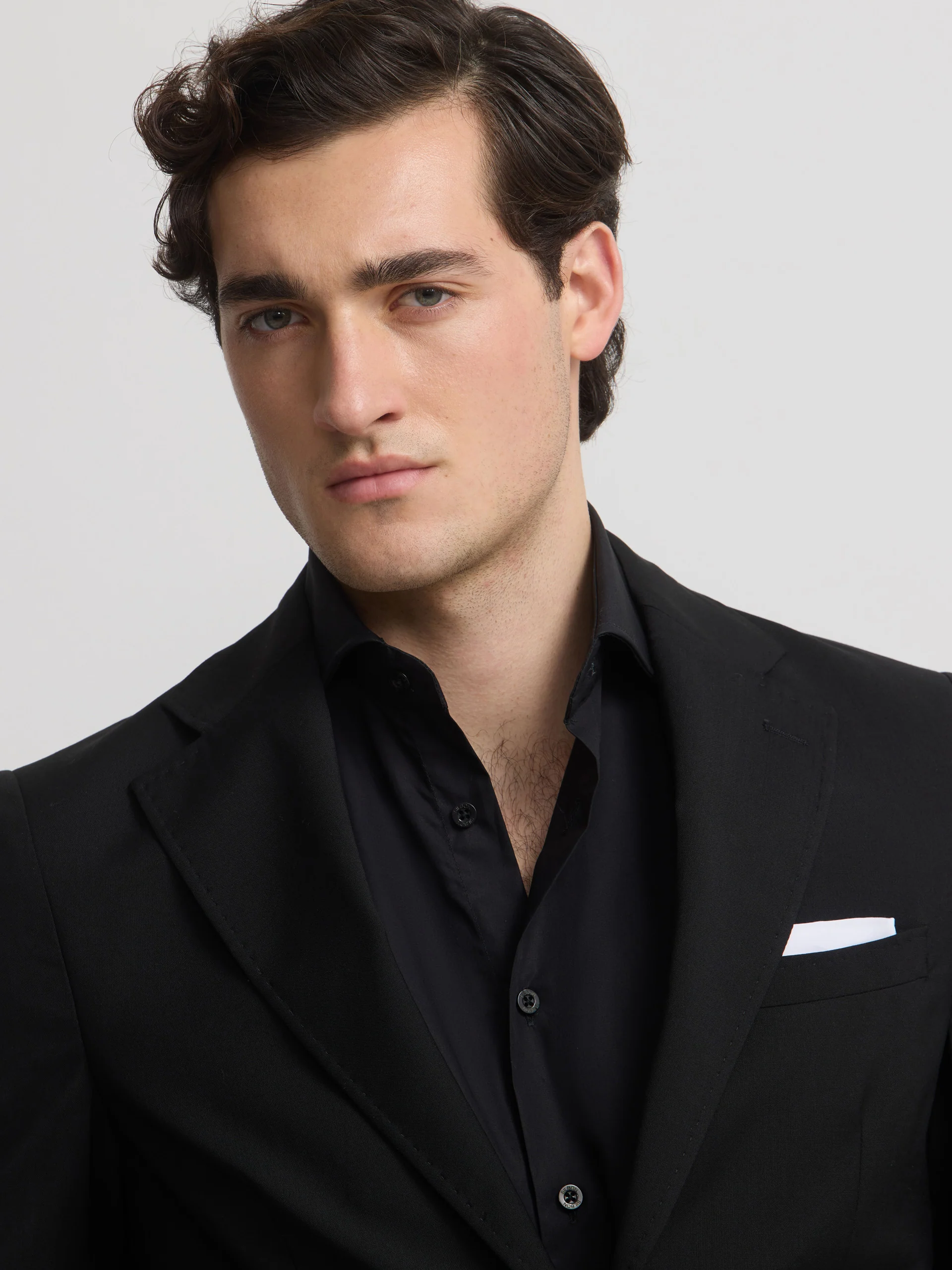 Americana traje clasico negro - Image 3