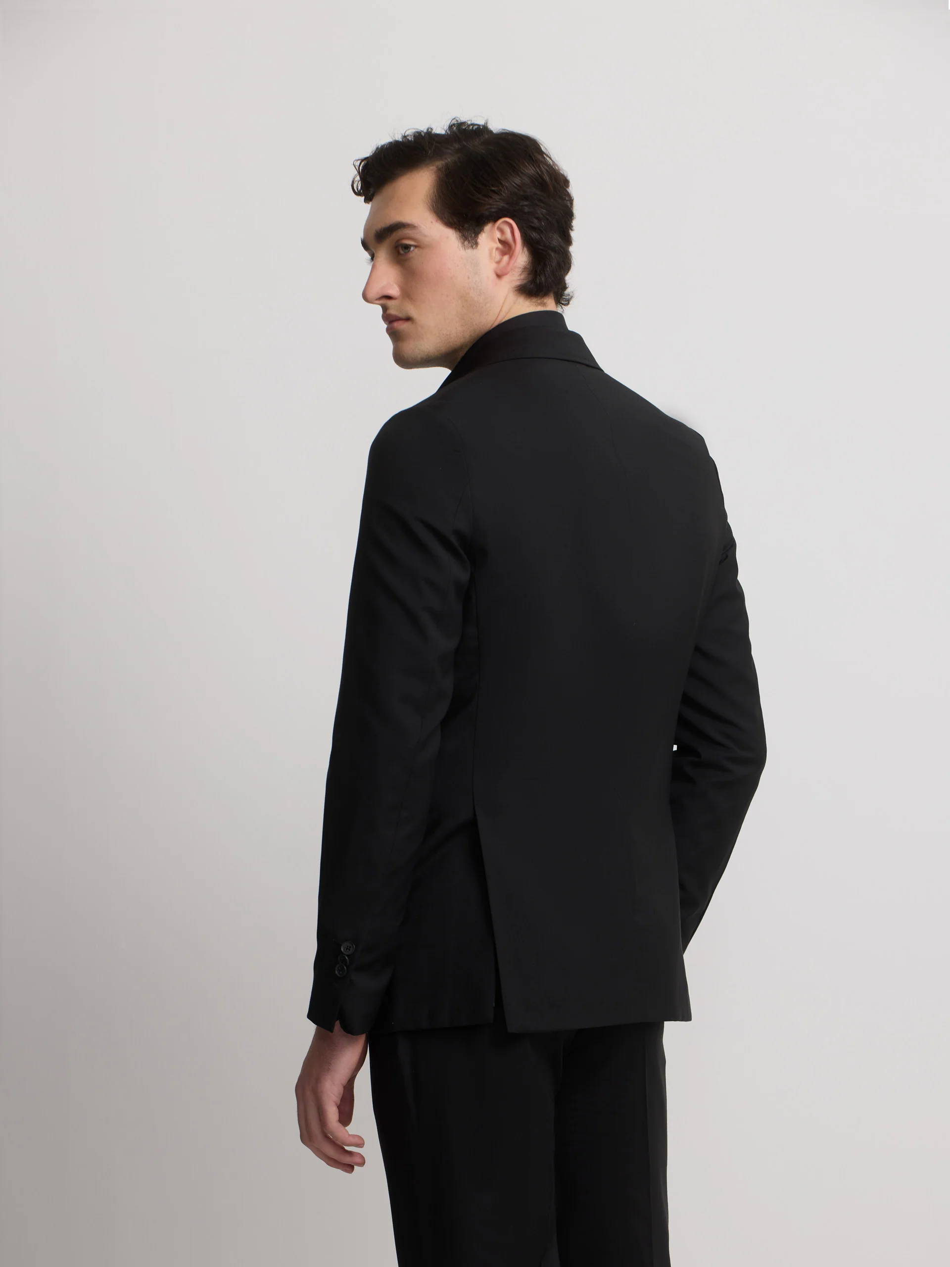 Americana traje clasico negro - Image 6