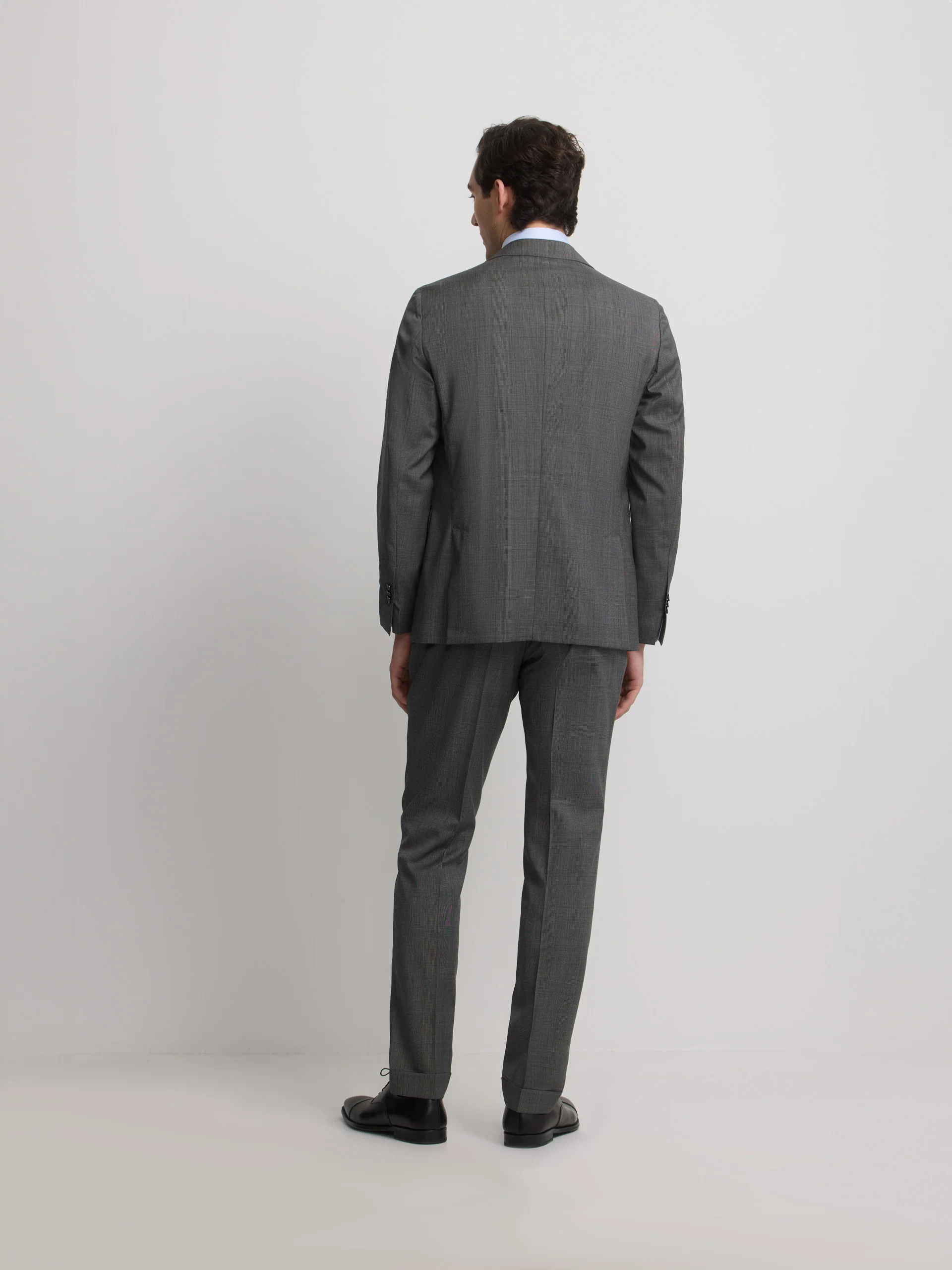 Americana traje clasico principe de gales gris - Image 4