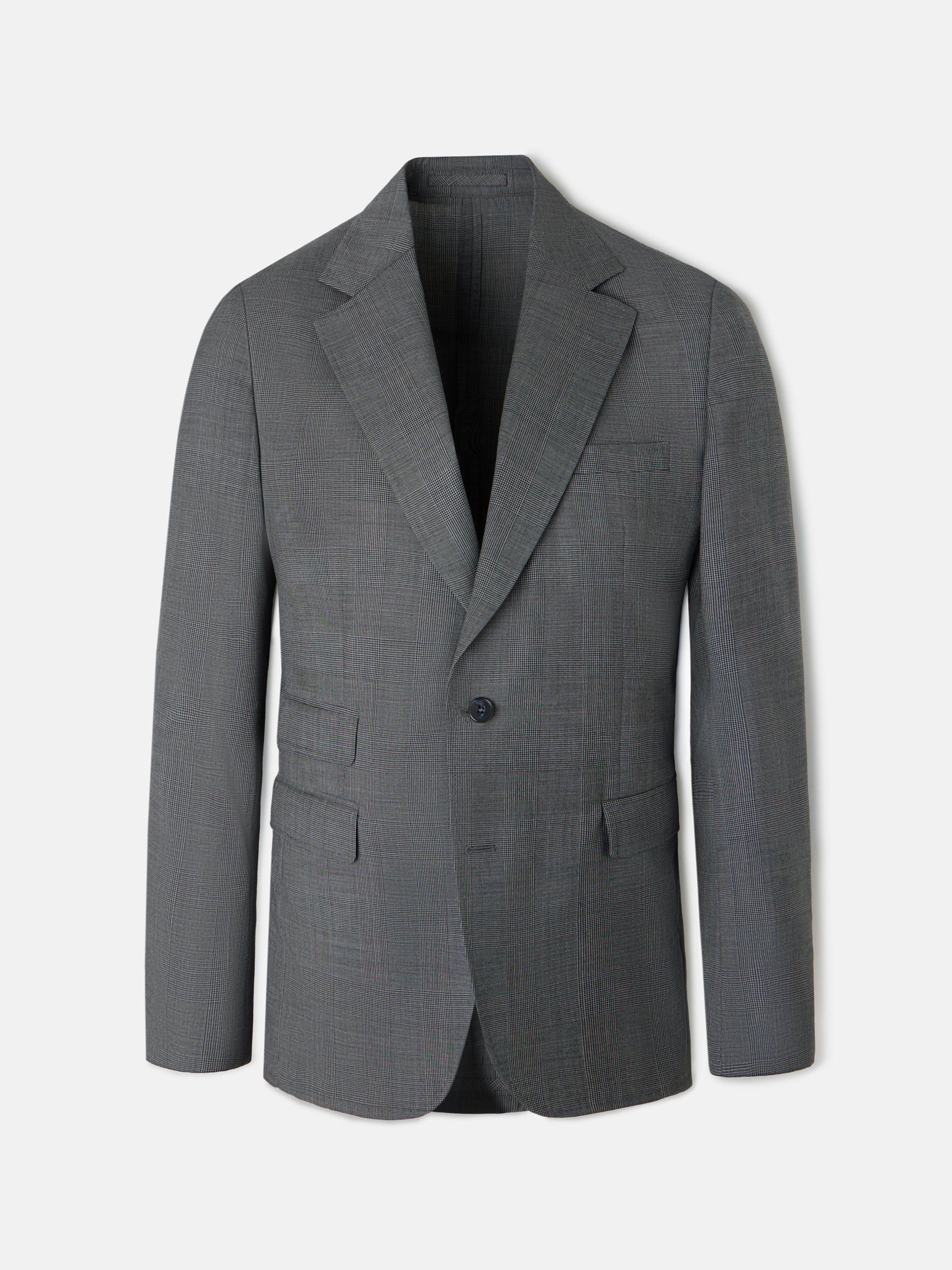 Americana traje clasico principe de gales gris - Image 5