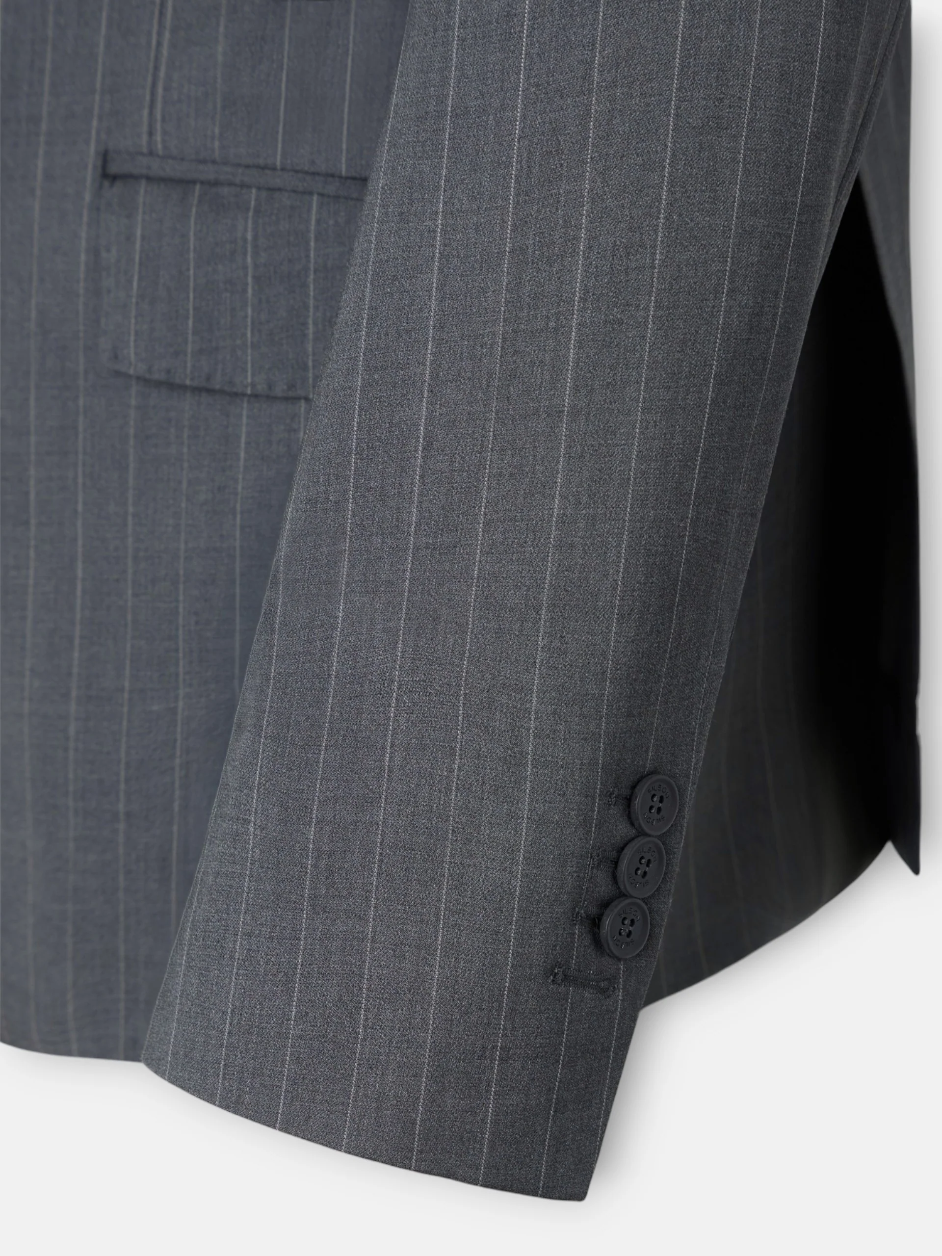 Americana traje cruzado raya diplomatica gris - Image 6