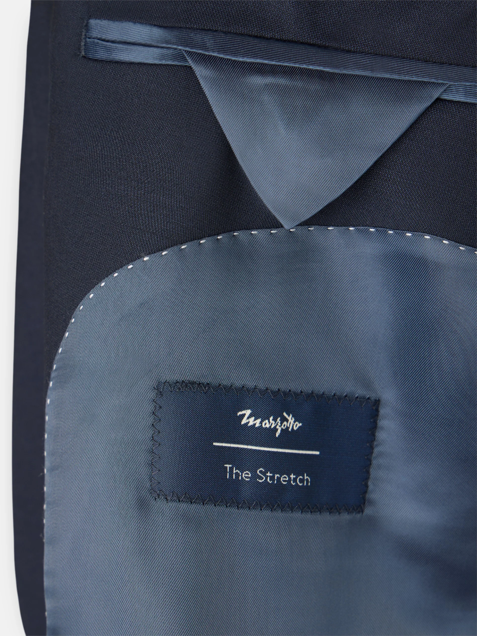 Americana traje cruzado stretch navy - Image 10