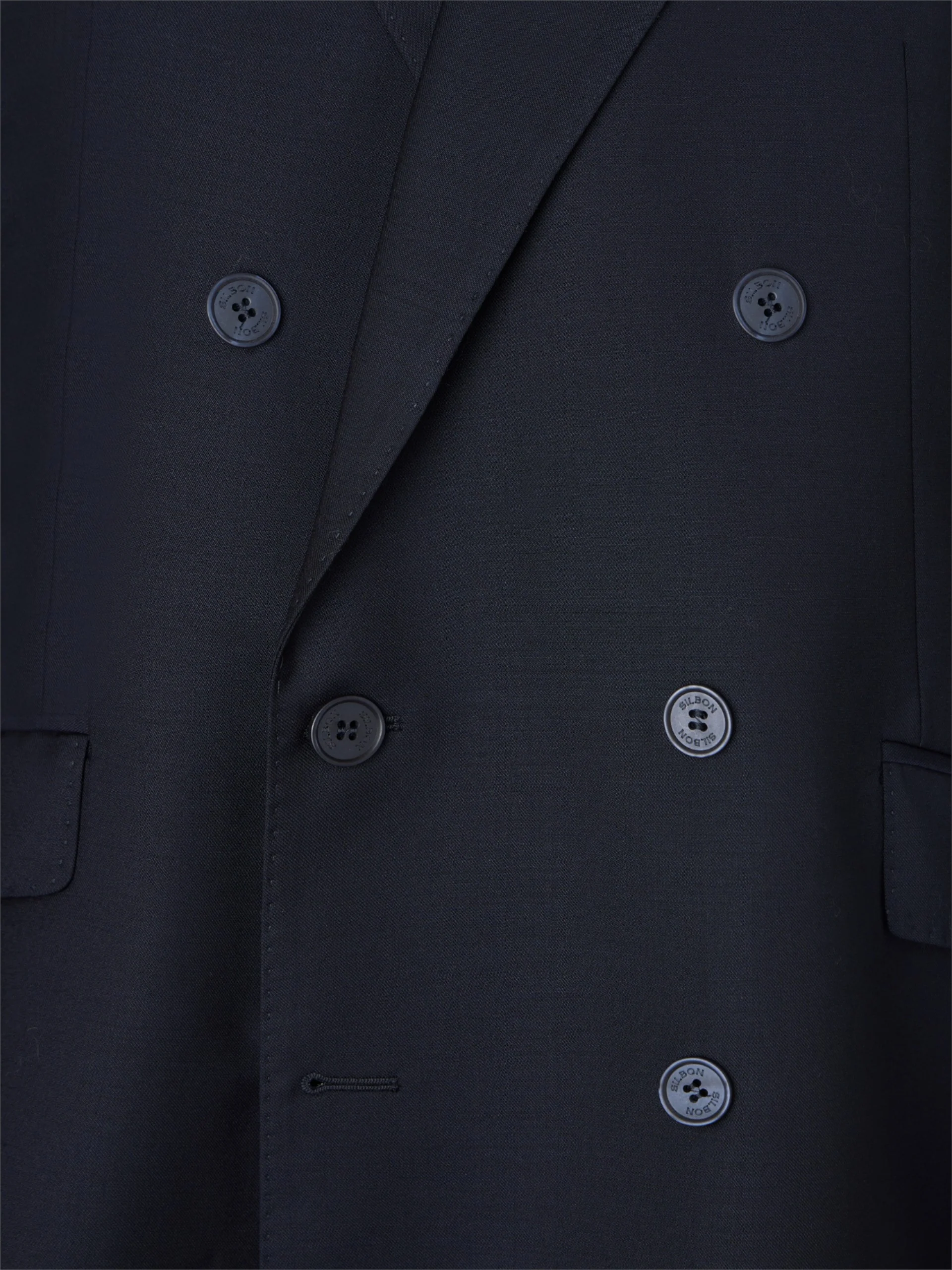 Americana traje cruzado stretch navy - Image 2