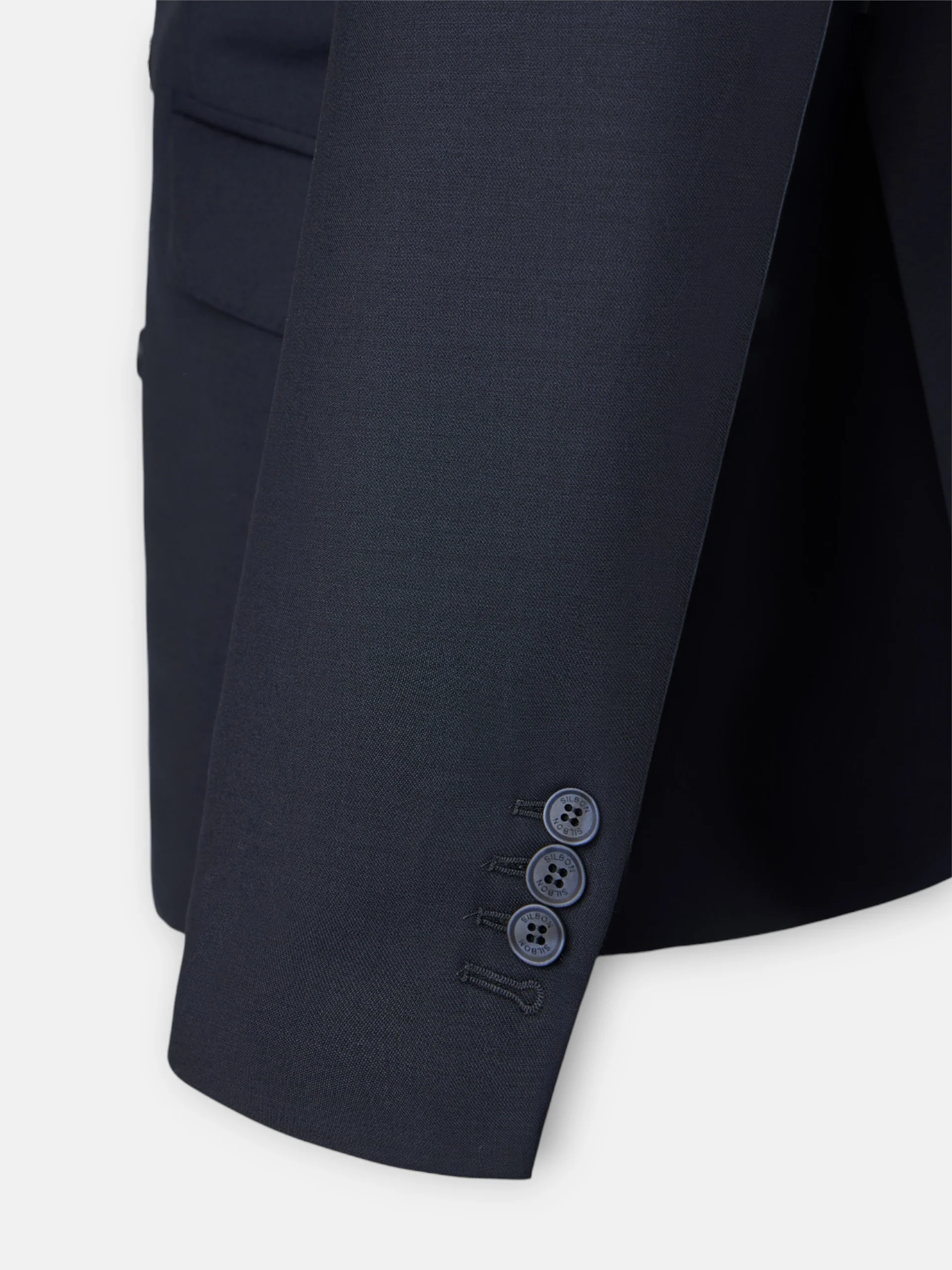Americana traje cruzado stretch navy - Image 8