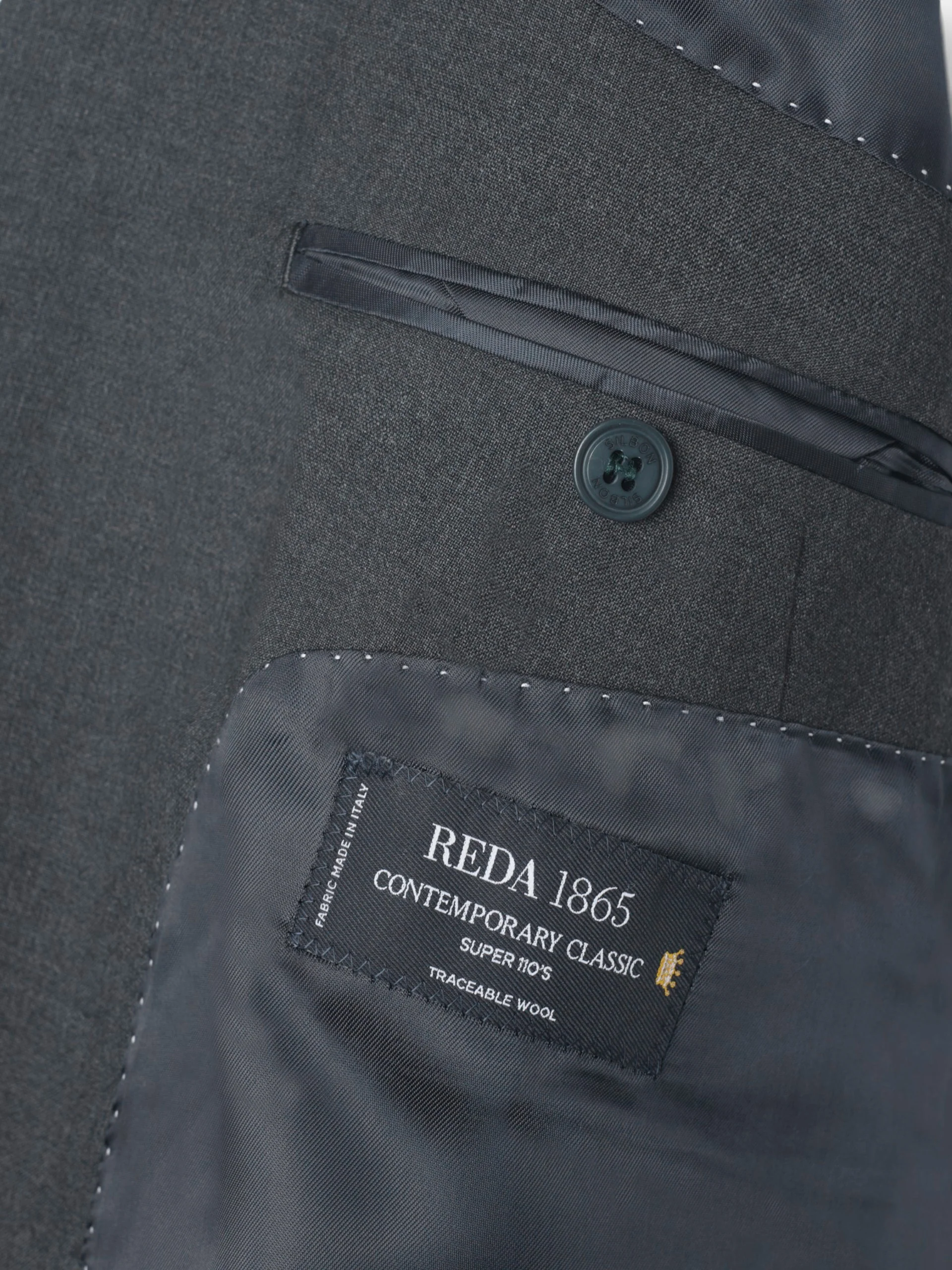 Americana traje cruzado stretch grey - Image 6