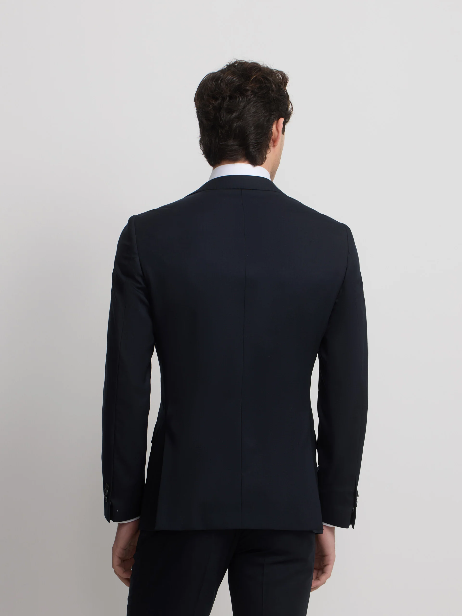 Americana traje estructura azul marino - Image 6