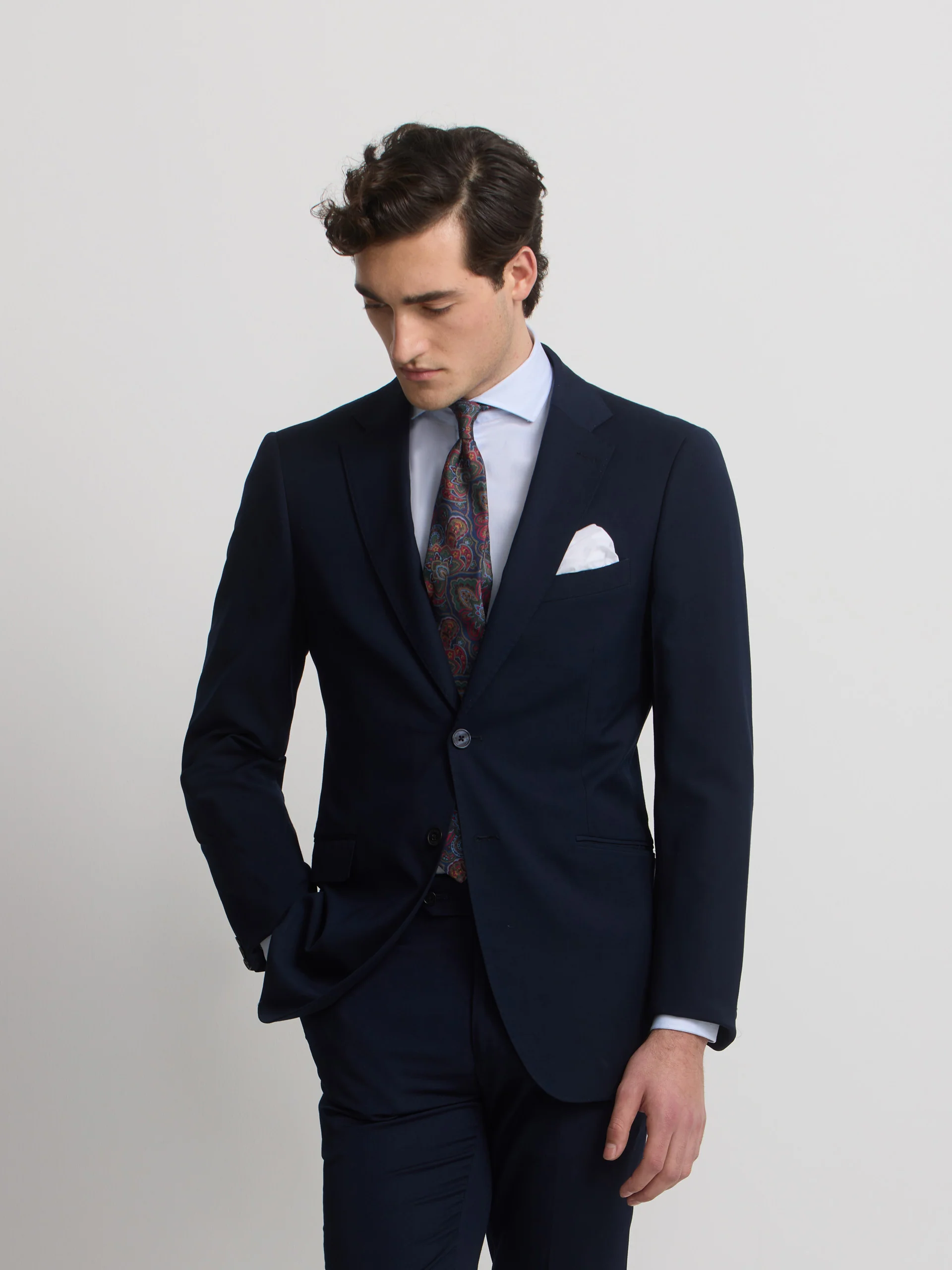 Americana traje natural stretch azul claro - Image 5