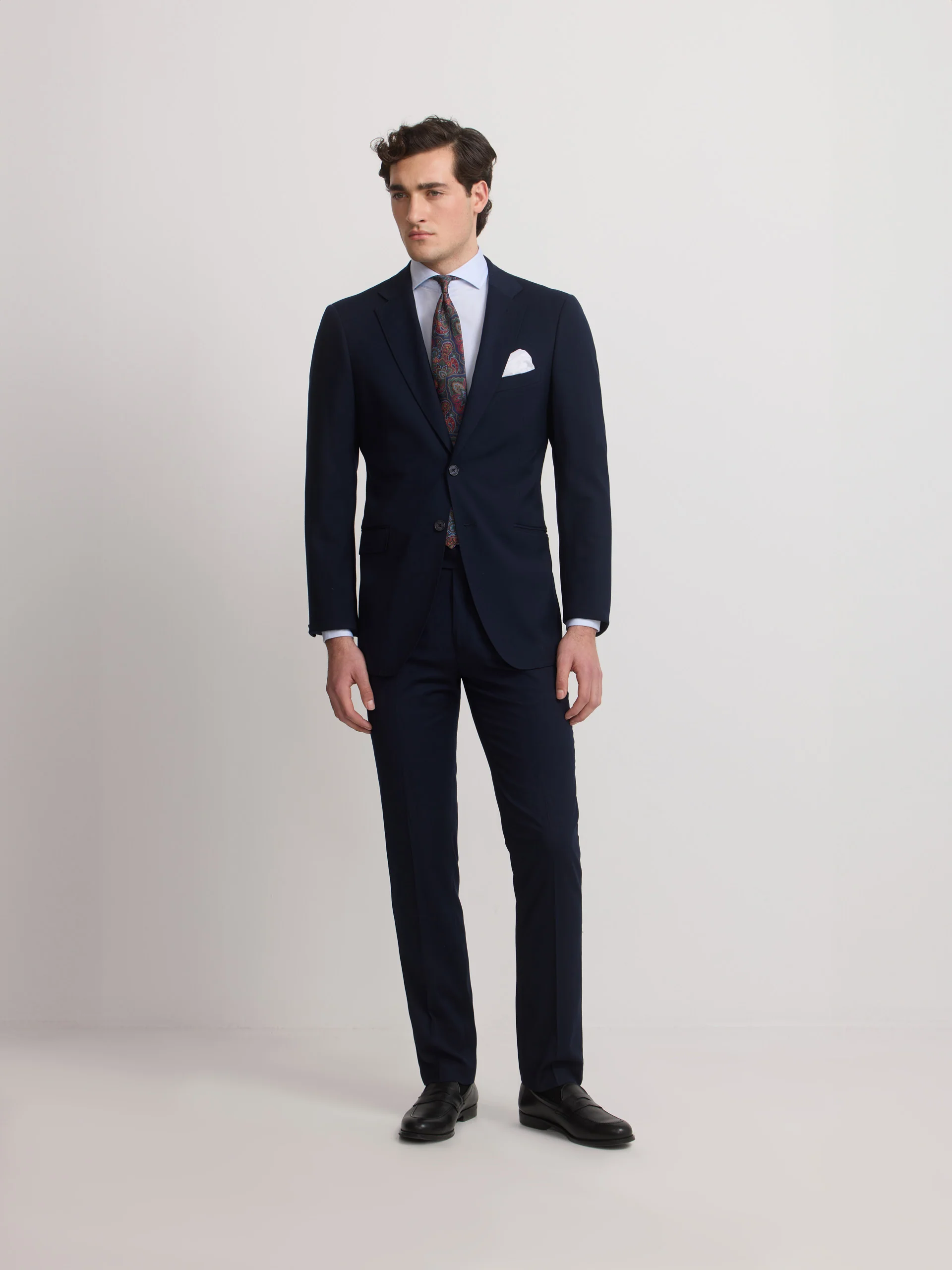 Americana traje natural stretch azul claro - Image 6