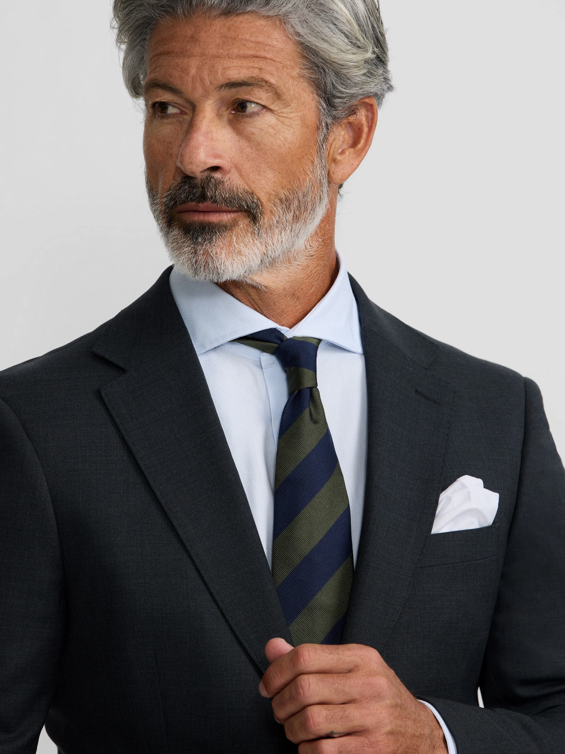 Americana traje natural stretch gris - Image 3
