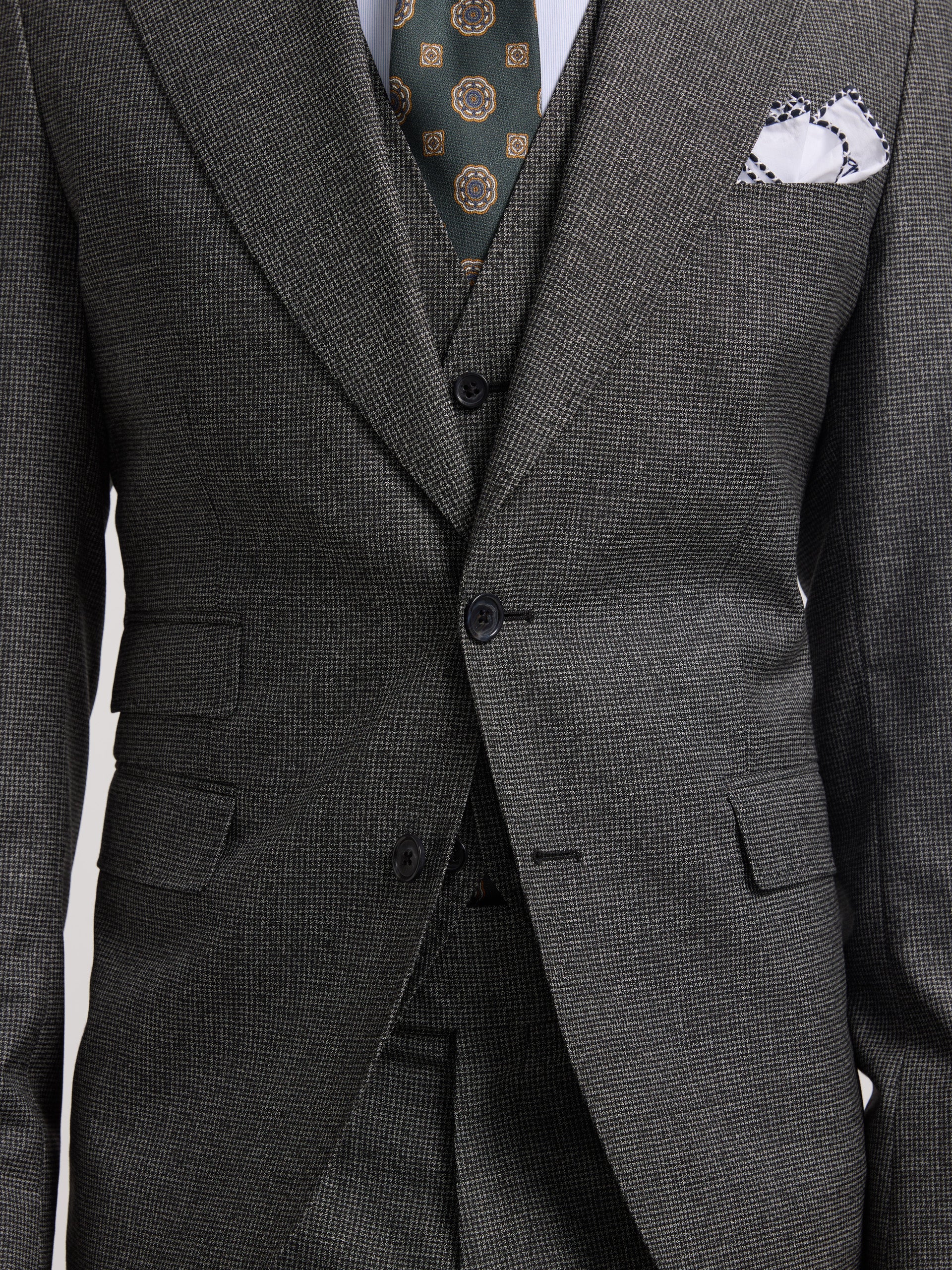Americana traje pata de gallo gris - Image 8