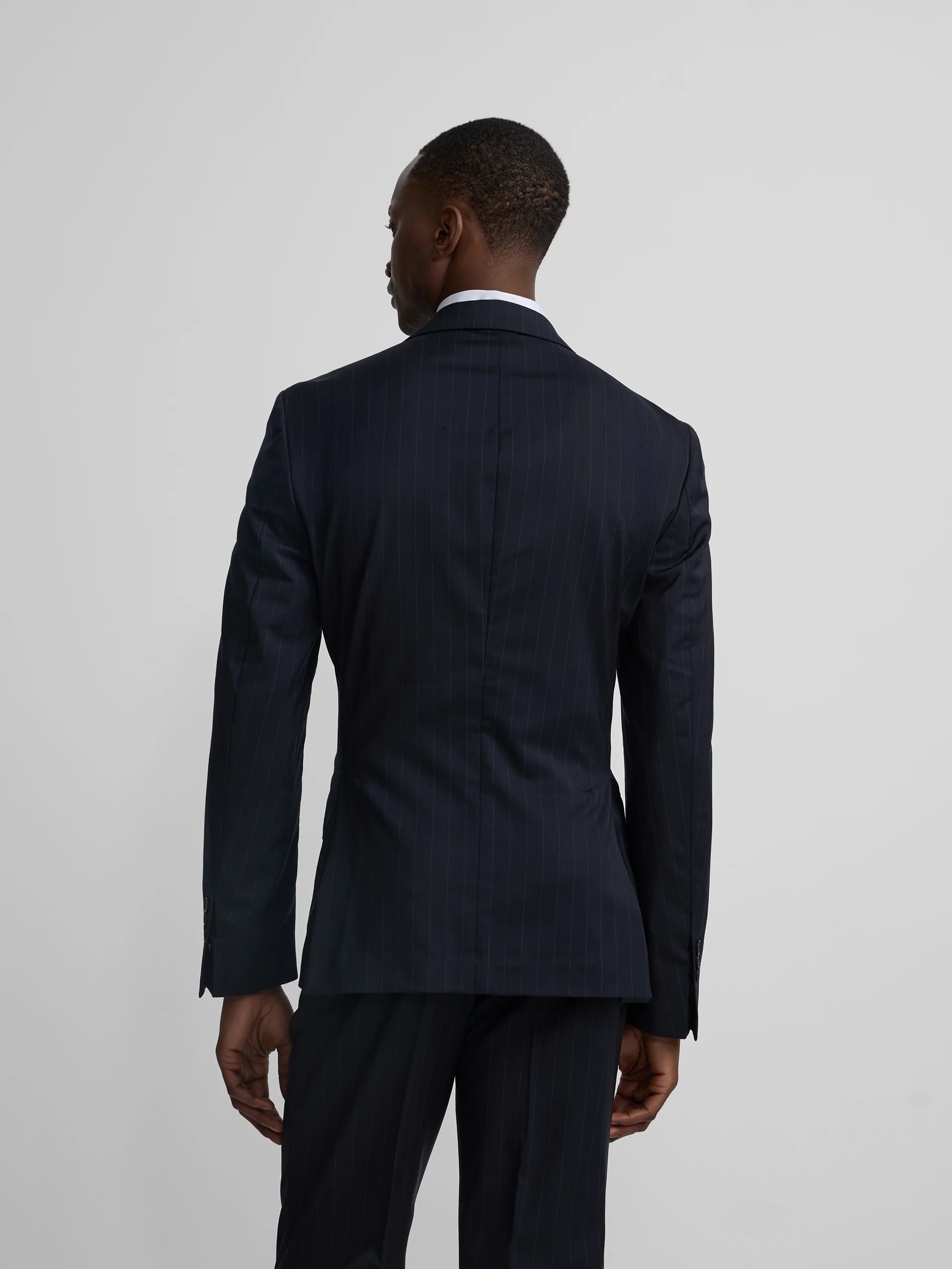 Americana traje raya diplomatica azul marino - Image 3