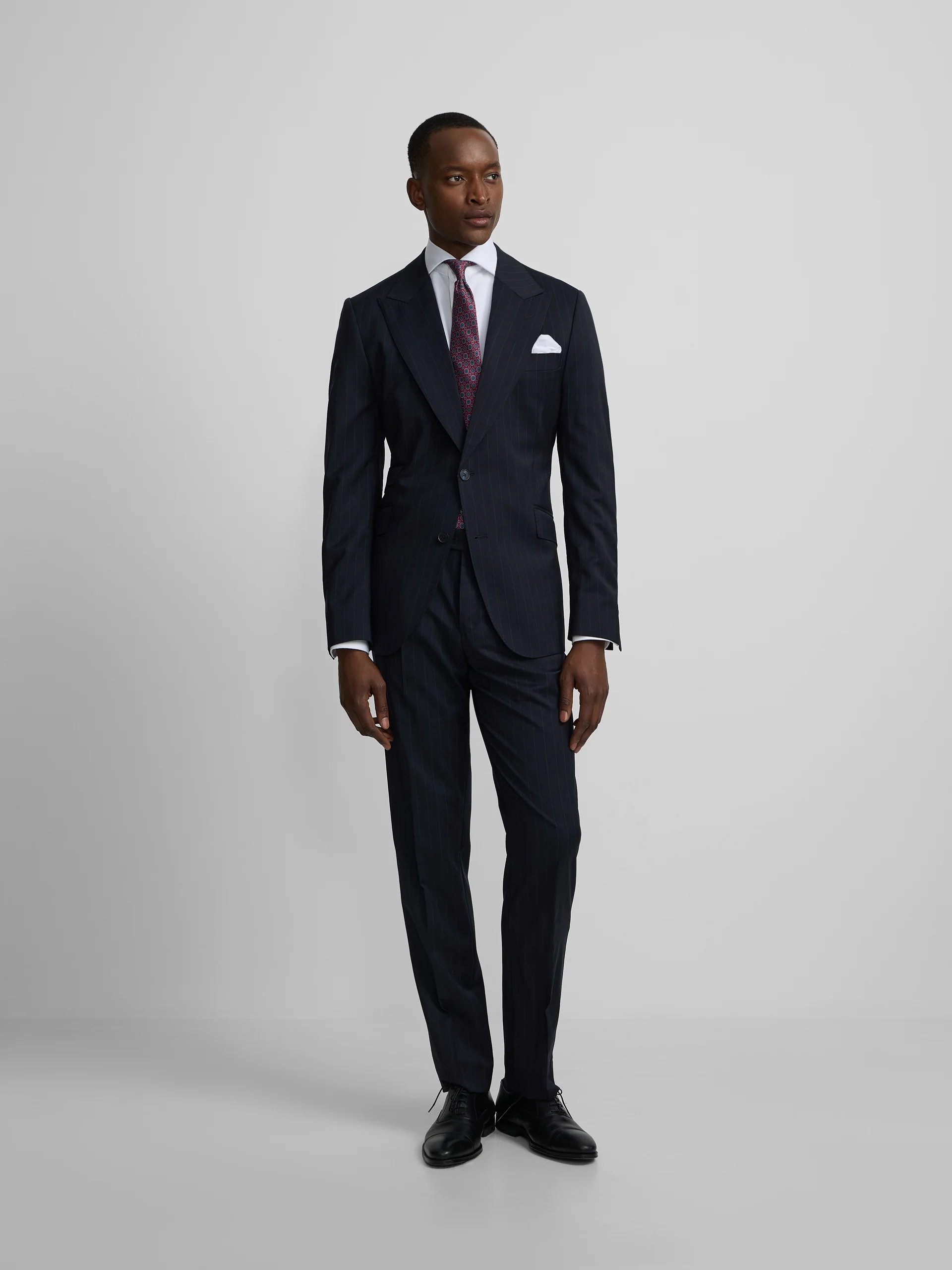 Americana traje raya diplomatica azul marino - Image 4