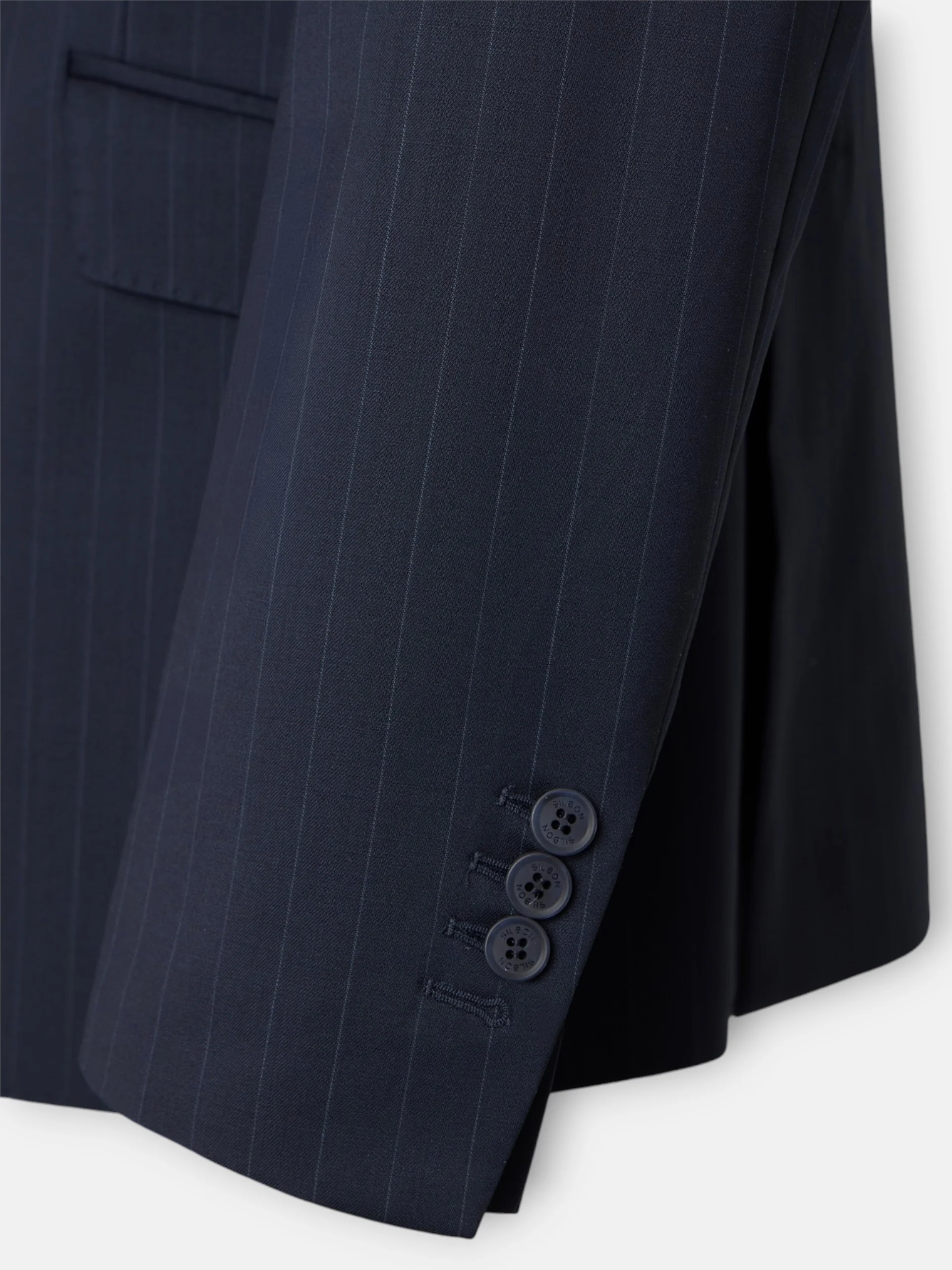 Americana traje raya diplomatica azul marino - Image 8