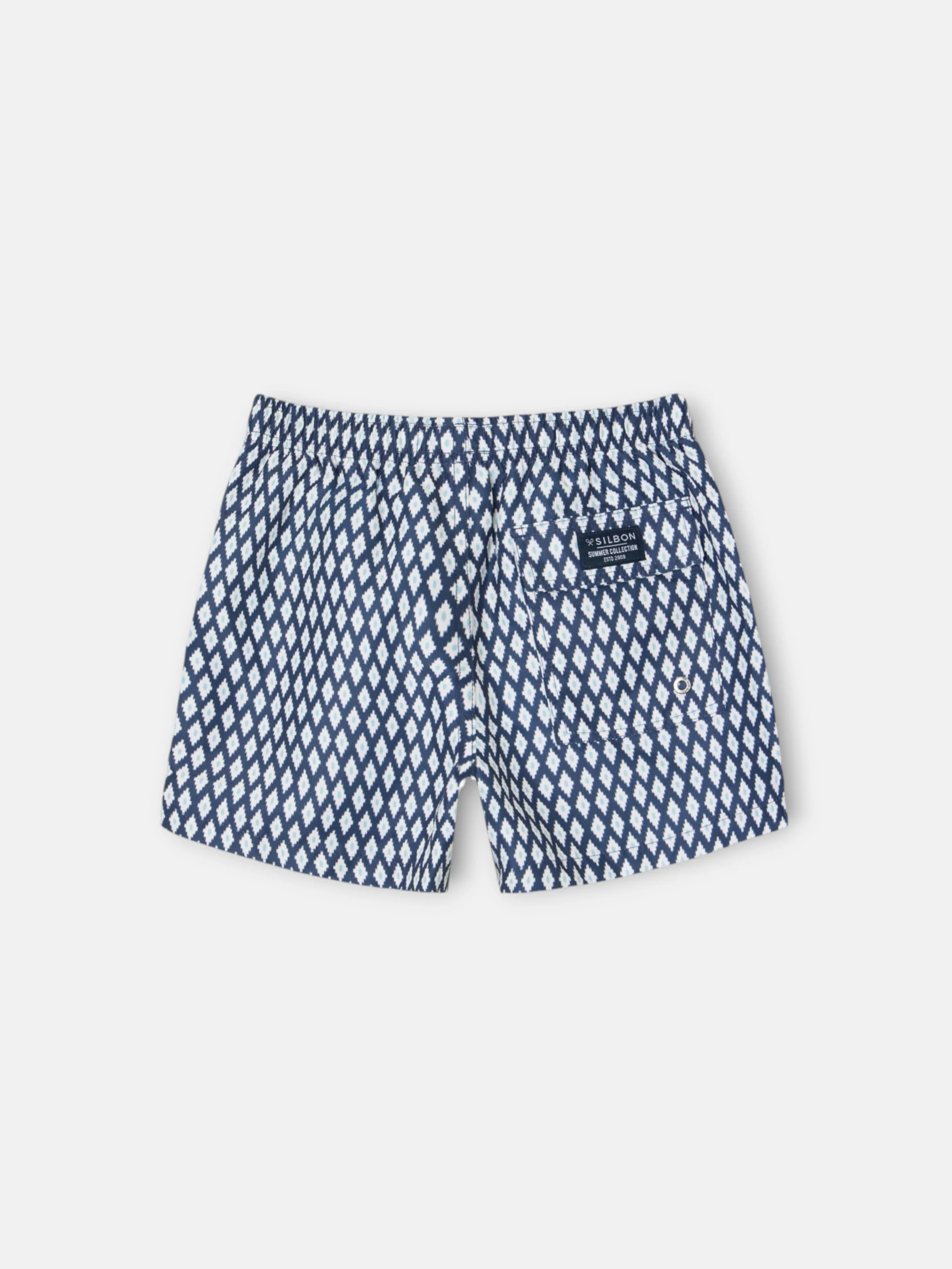 Bañador kids mini rombos azul marino - Image 7