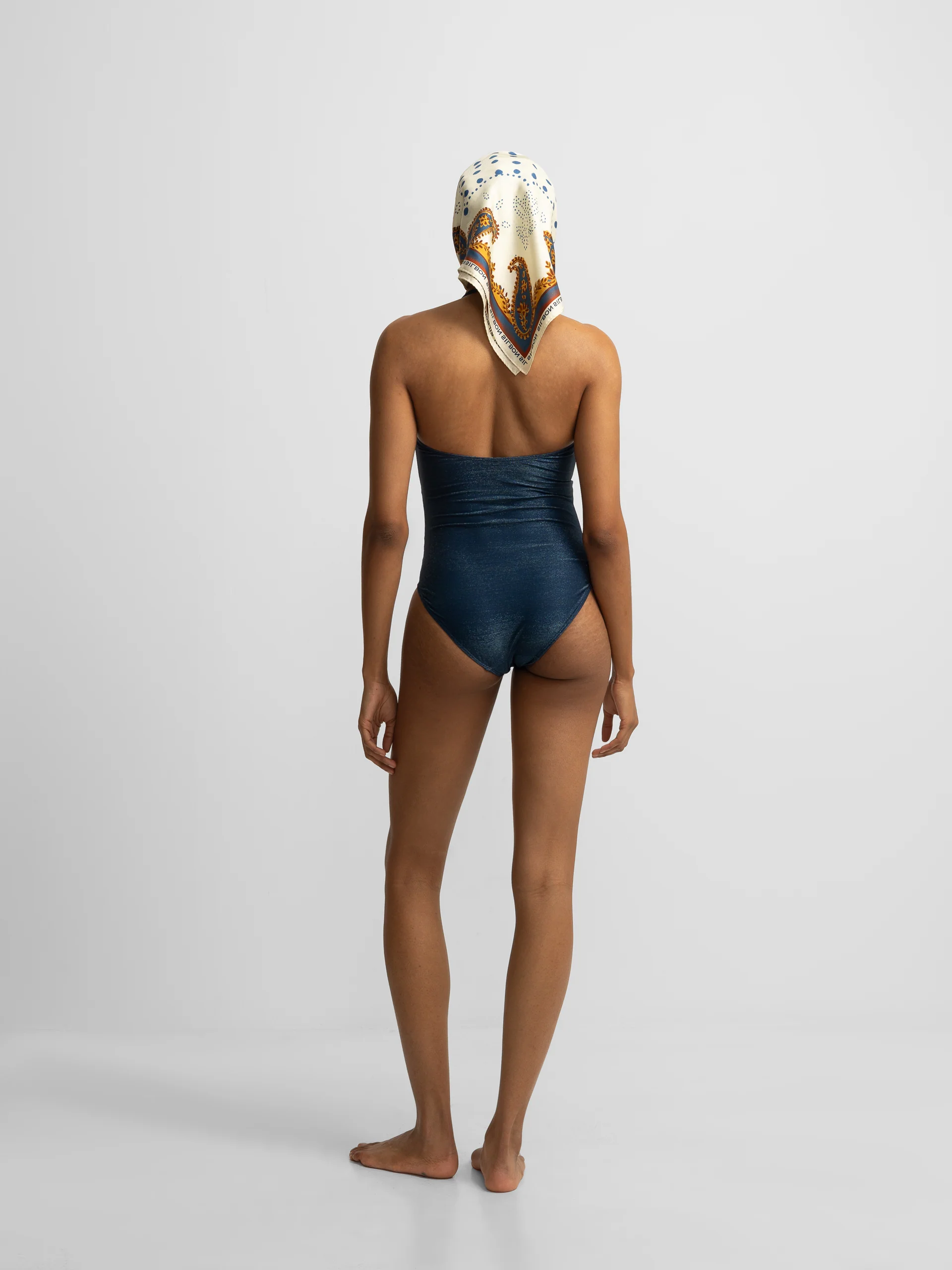 Bañador lazada lurex marino - Image 6