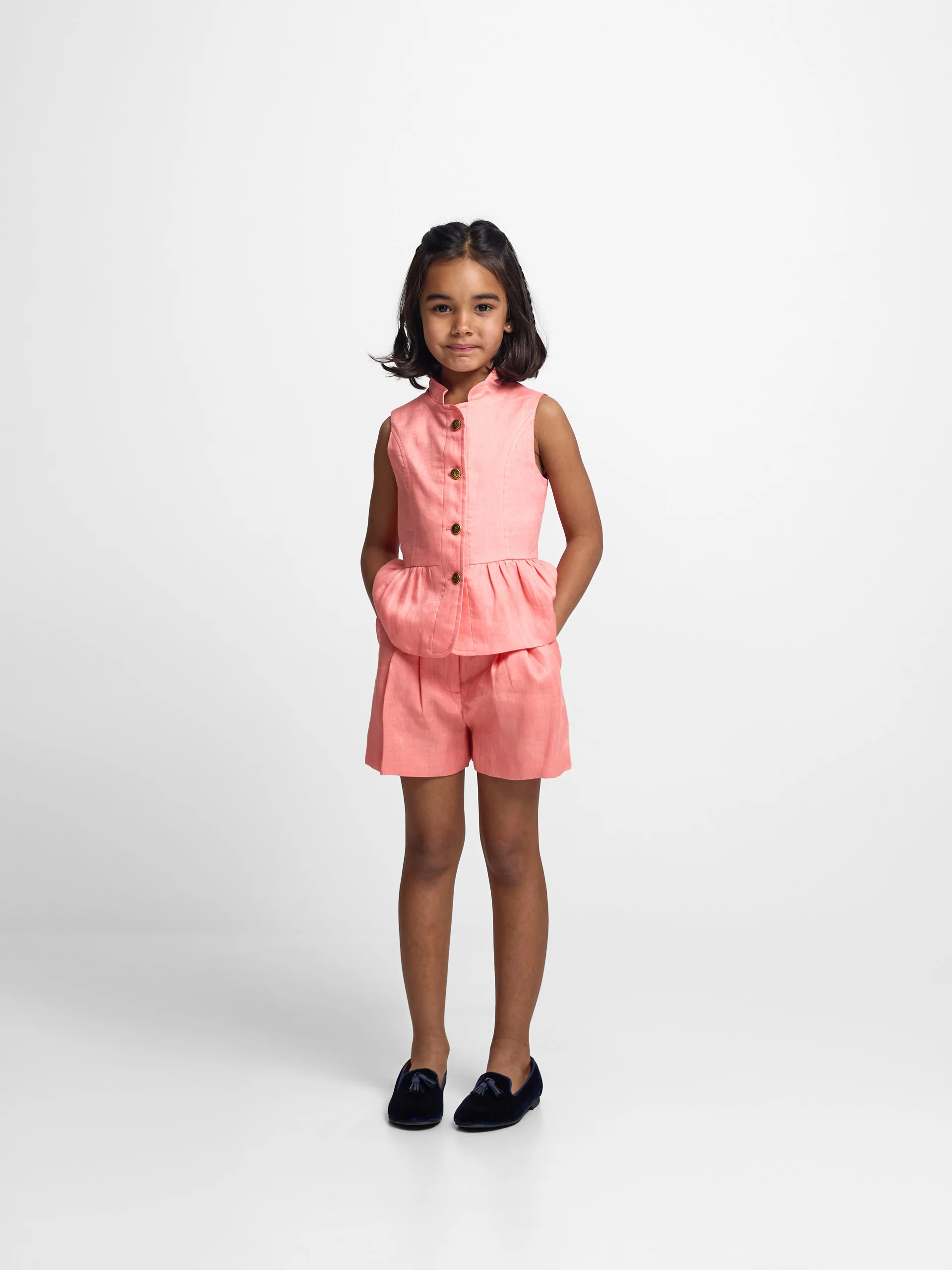 Bermuda girl lino coral - Image 3