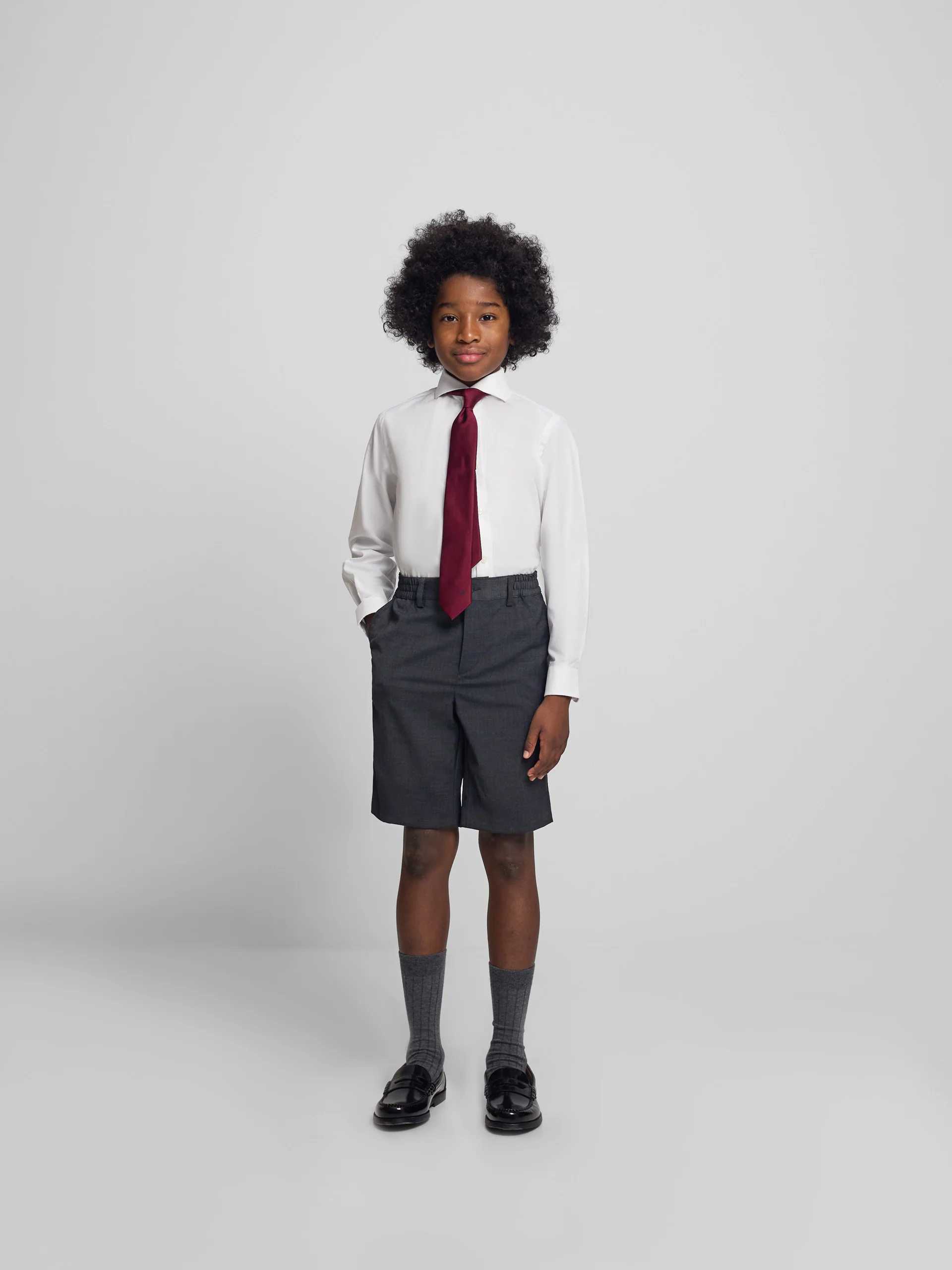 Bermuda kids clasica gris - Image 3