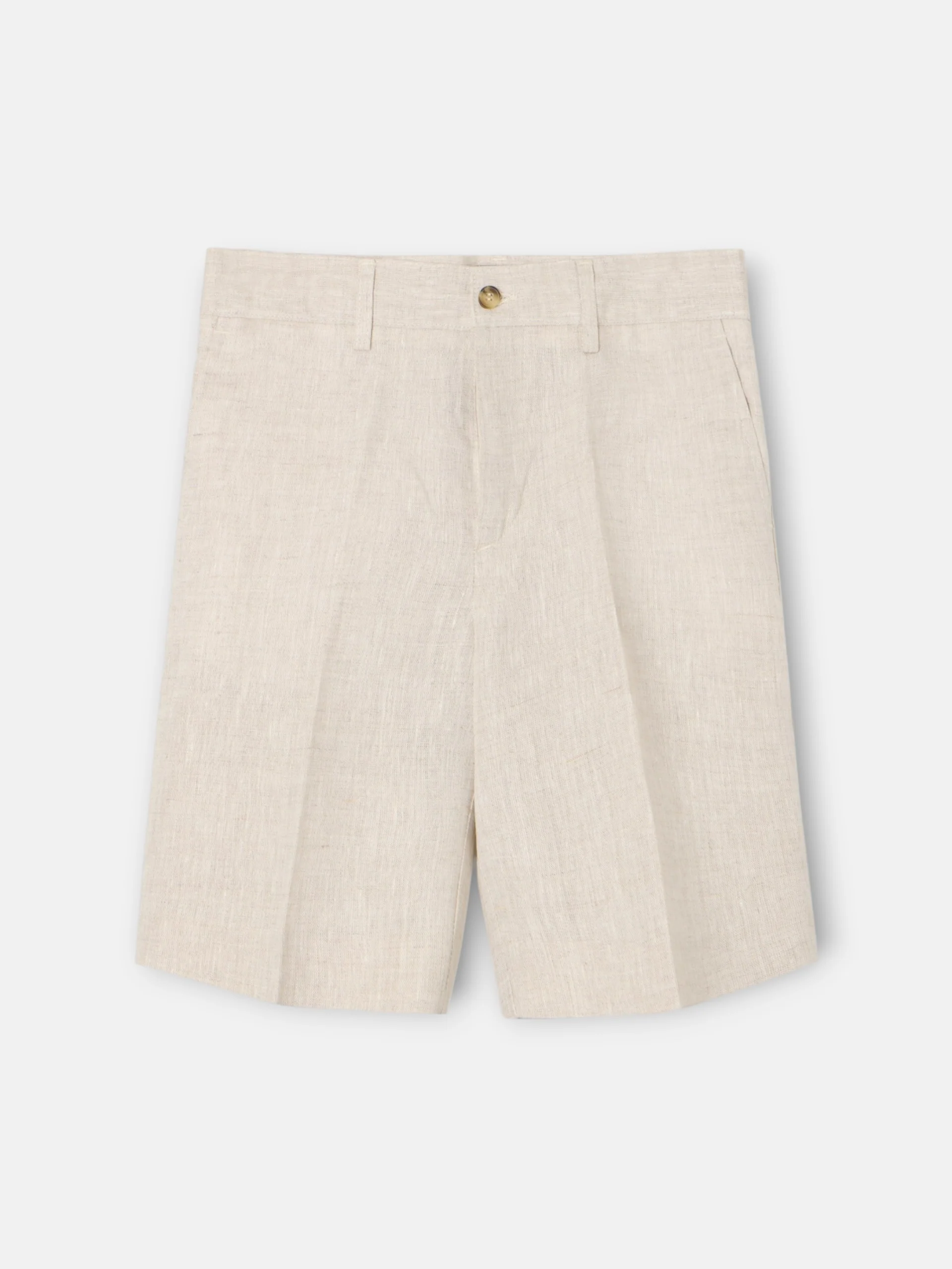 Bermuda kids lino beige medio - Image 6