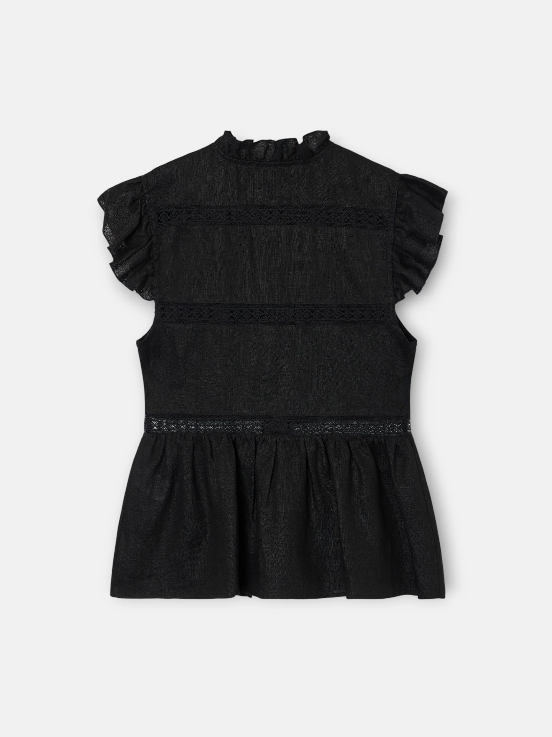 Blusa detalles bordados negra - Image 11