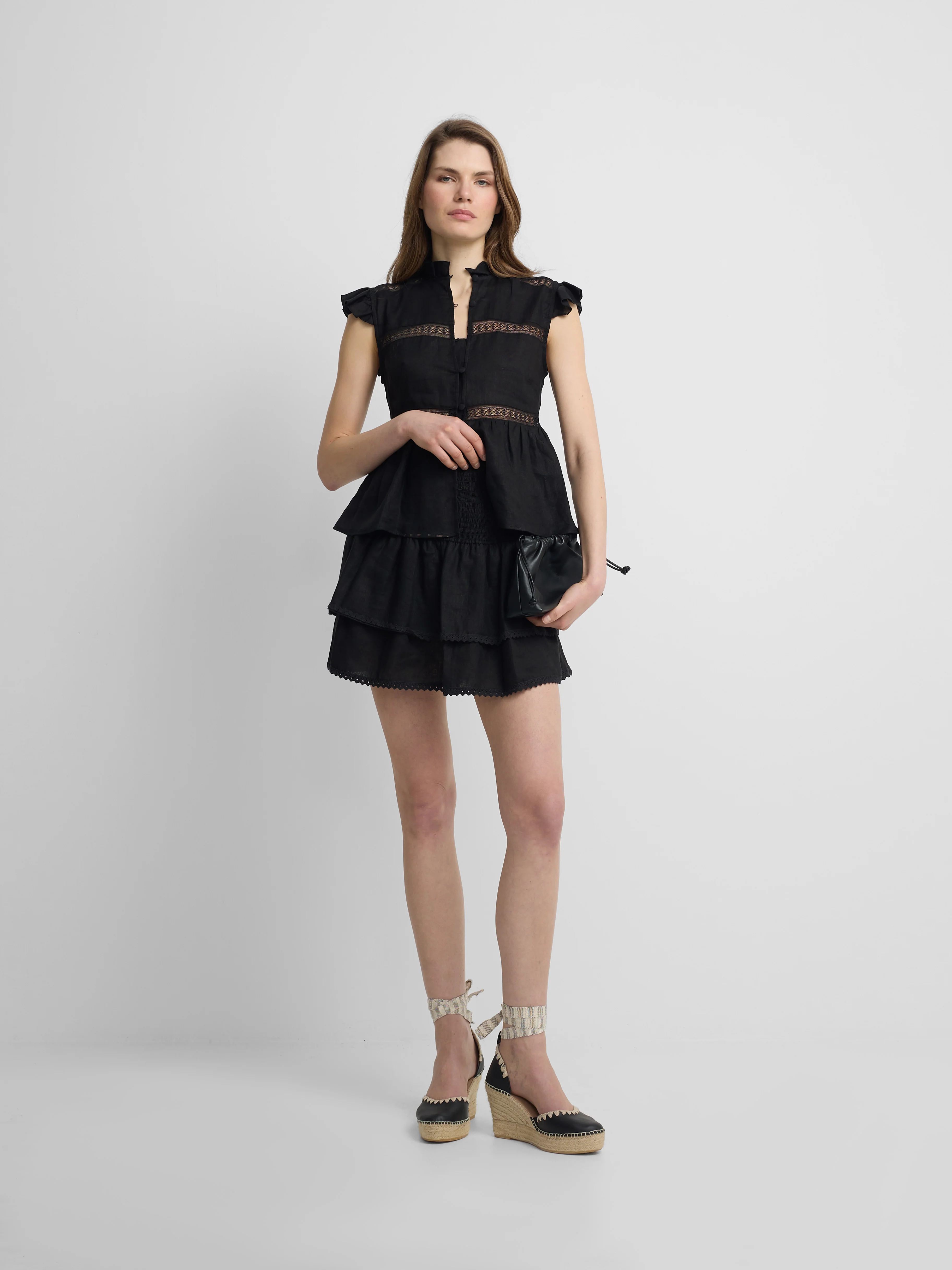 Blusa detalles bordados negra - Image 5
