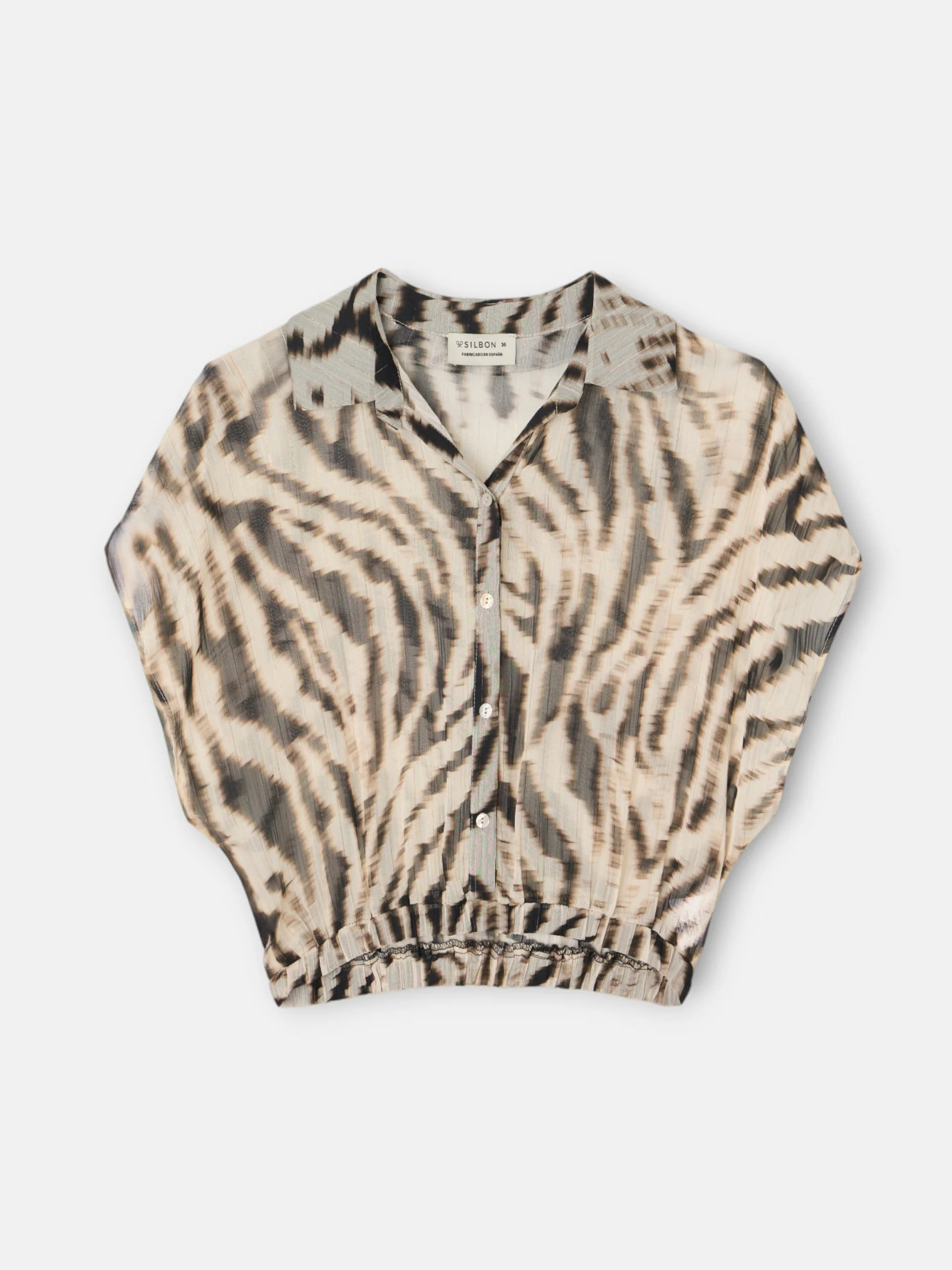 Blusa estampado animal print negro - Image 7