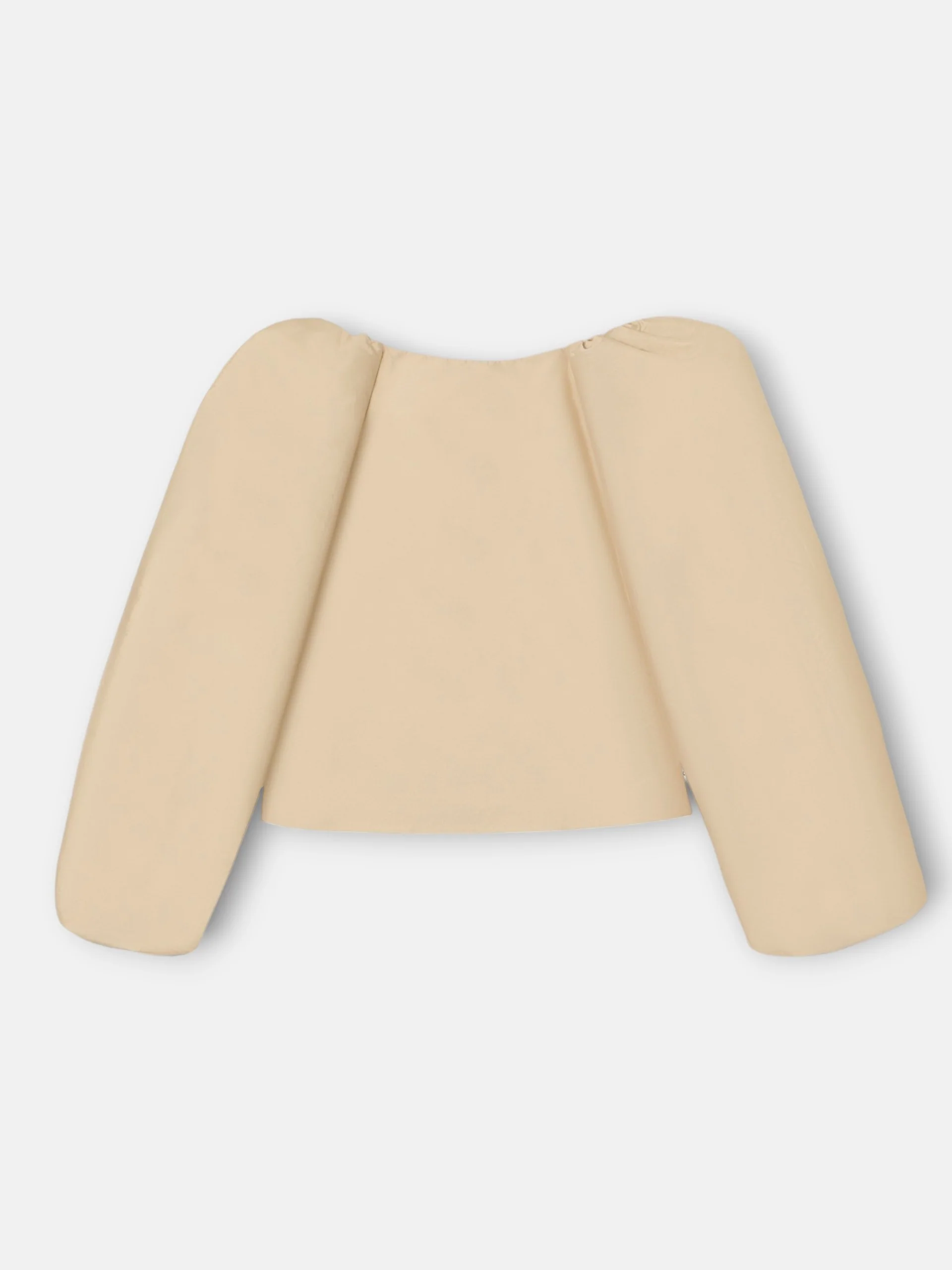 Blusa event collection manga farol beige - Image 11