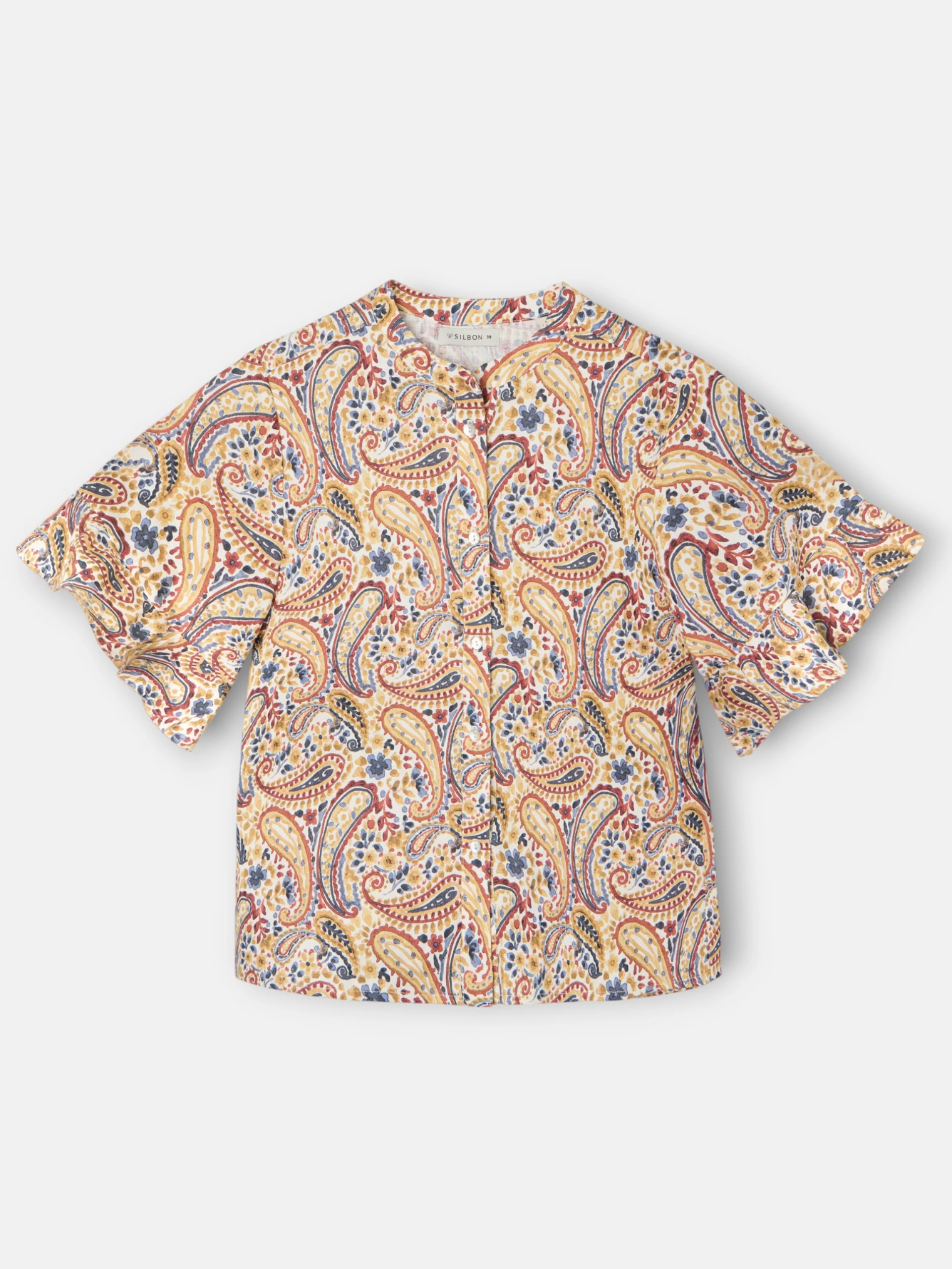 Blusa manga volante estampado naranjas - Image 9