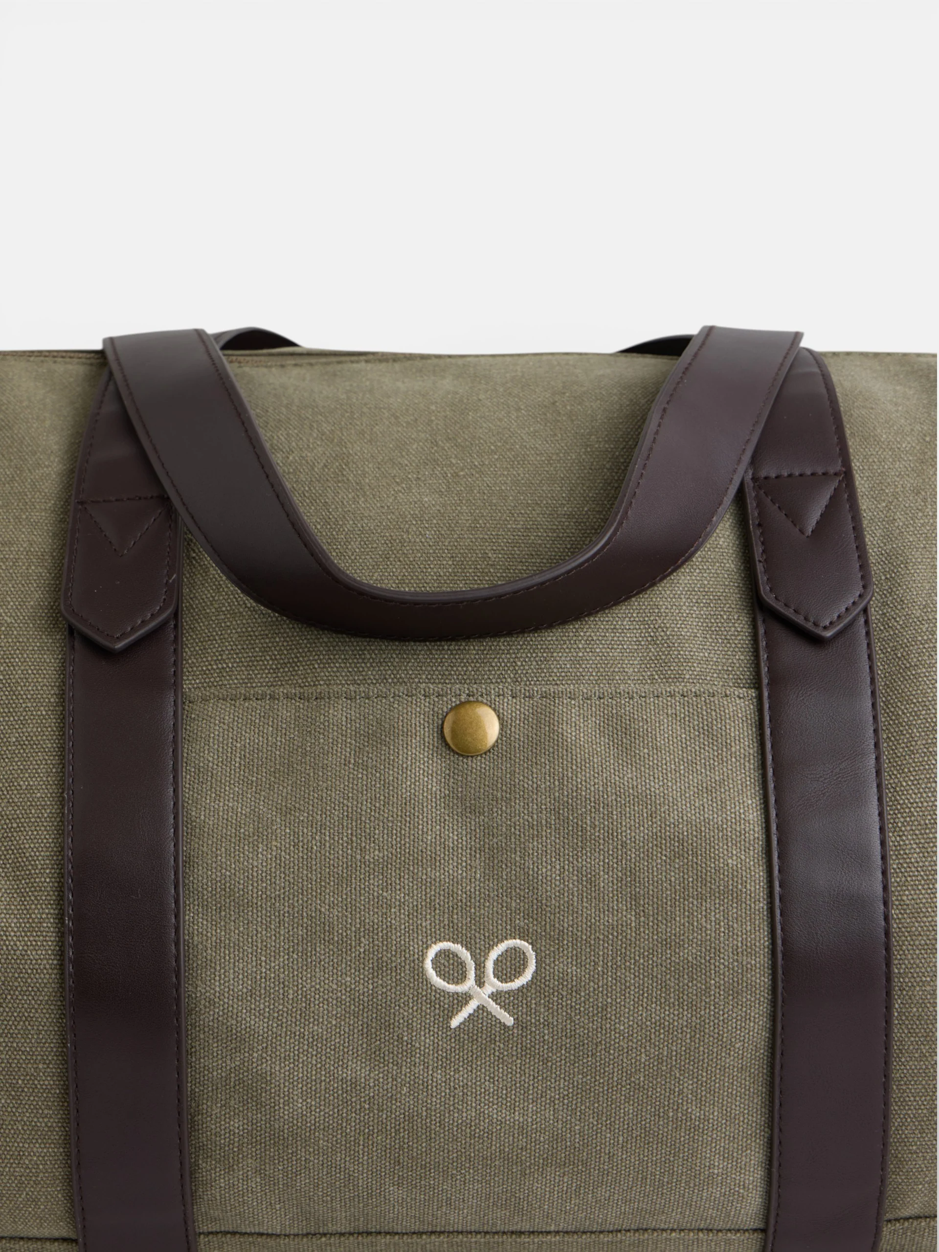 Bolsa de viaje detalle piel verde - Image 2