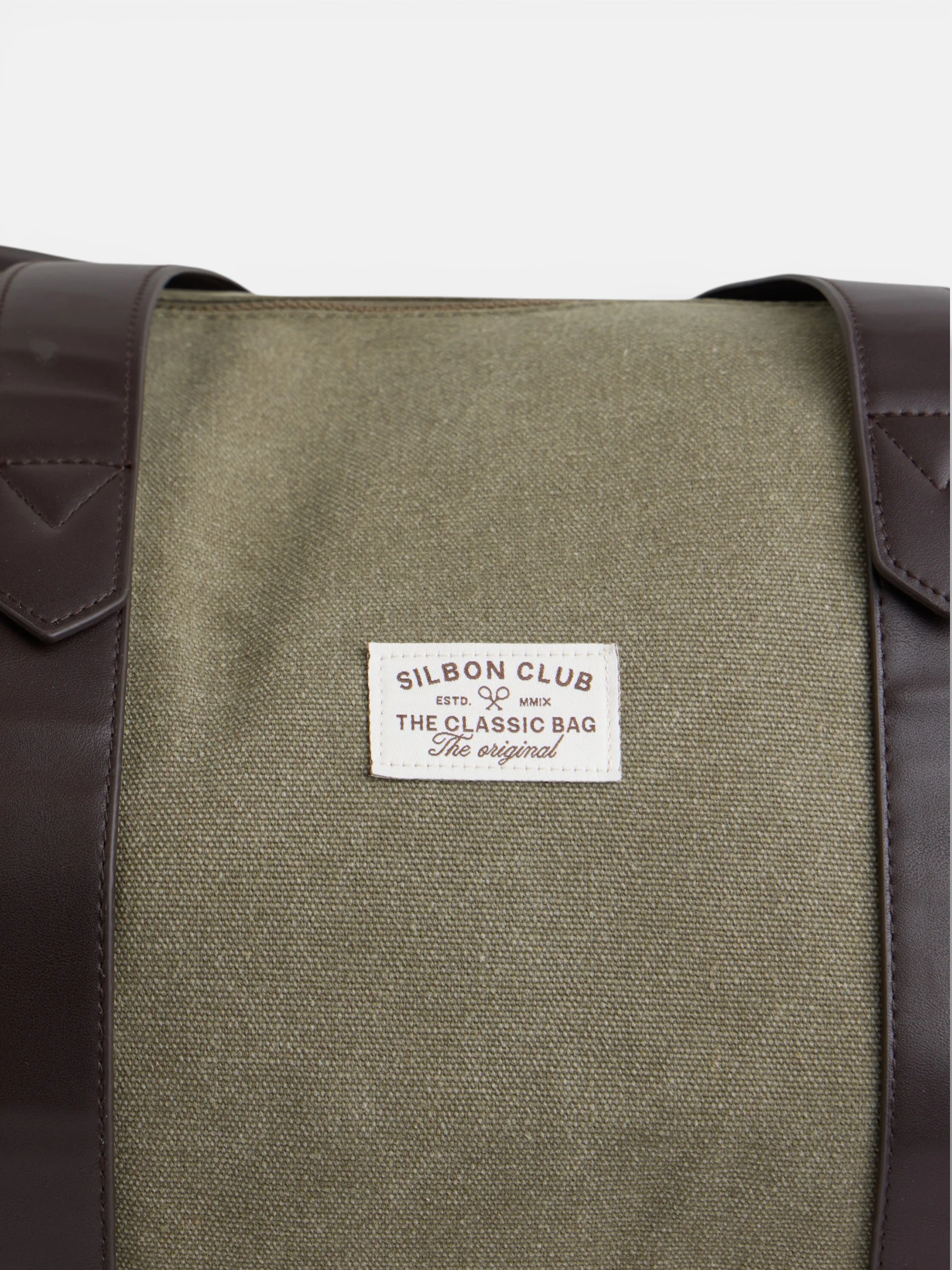 Bolsa de viaje detalle piel verde - Image 4