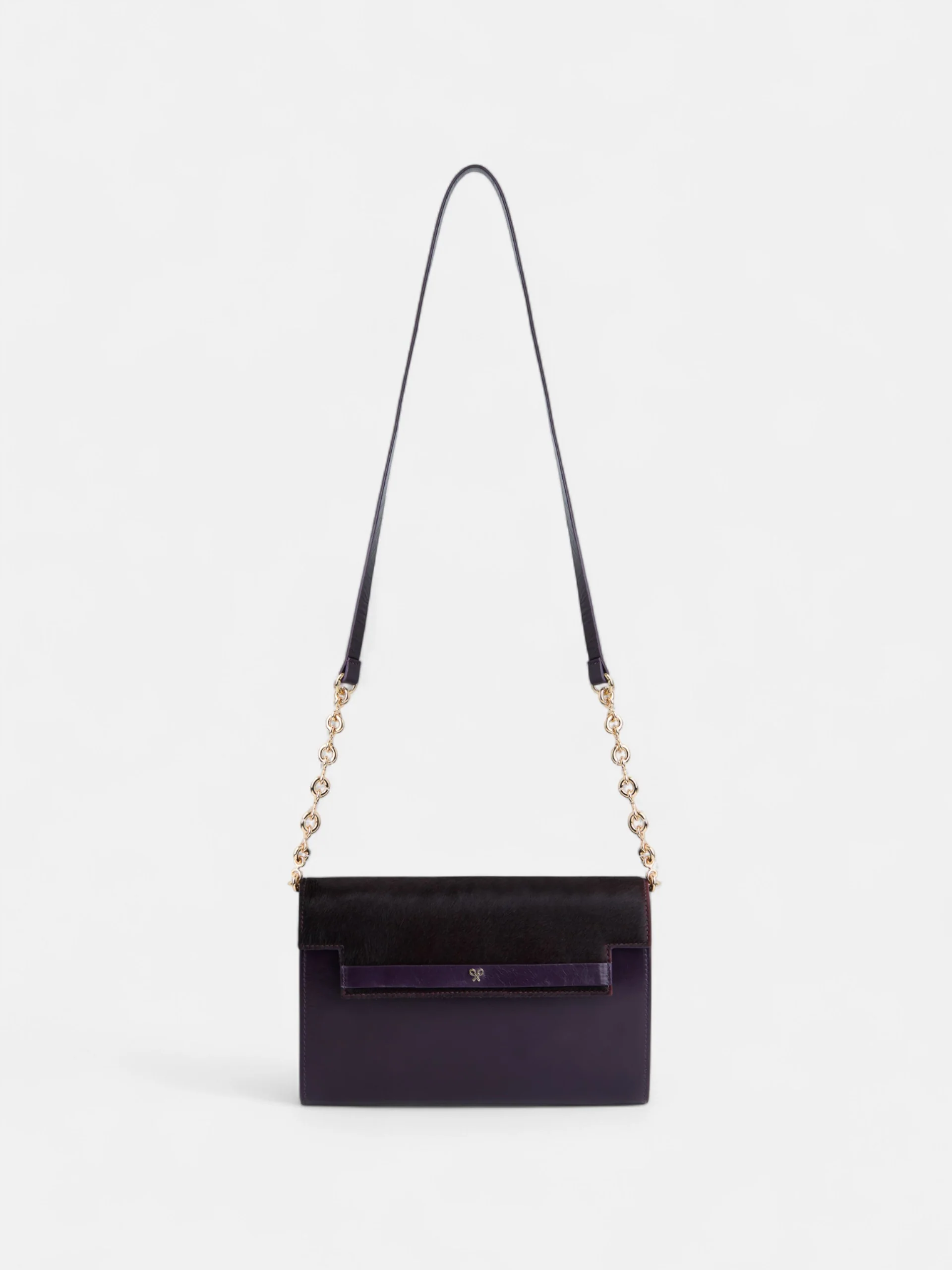 Bolso solapa piel morado - Image 3