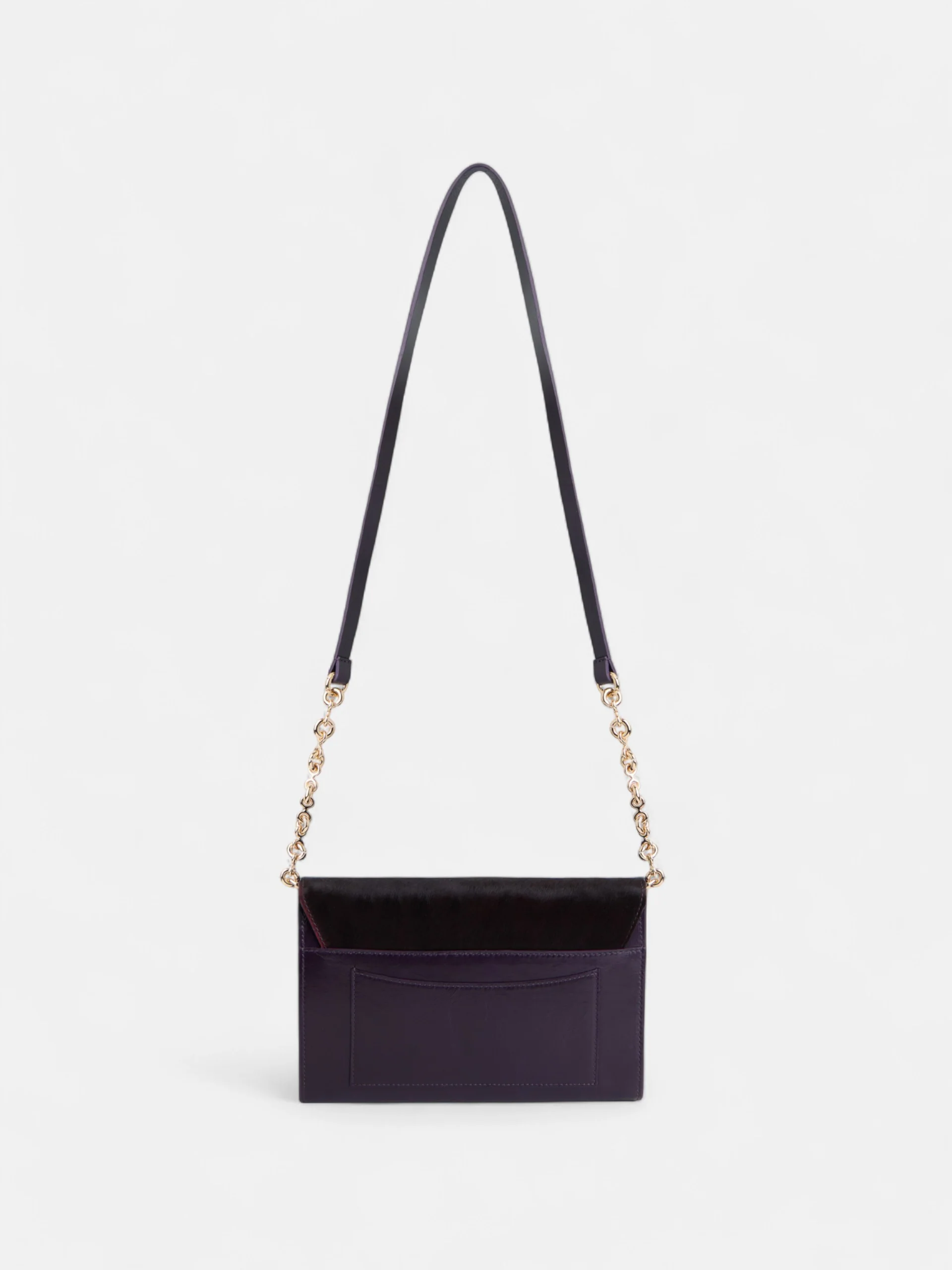 Bolso solapa piel morado - Image 4