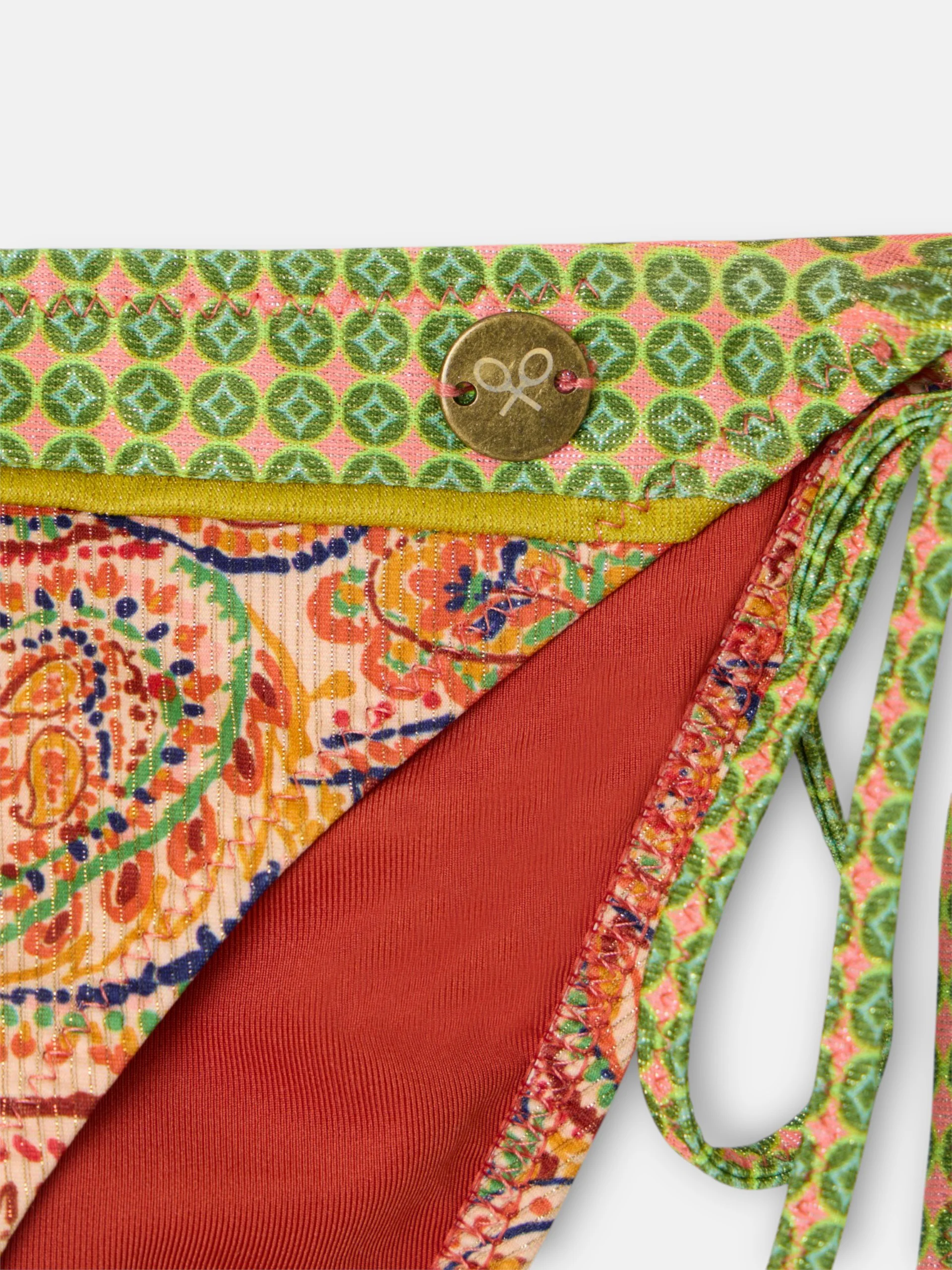 Braguita bikini estampado cachemir naranjas - Image 2