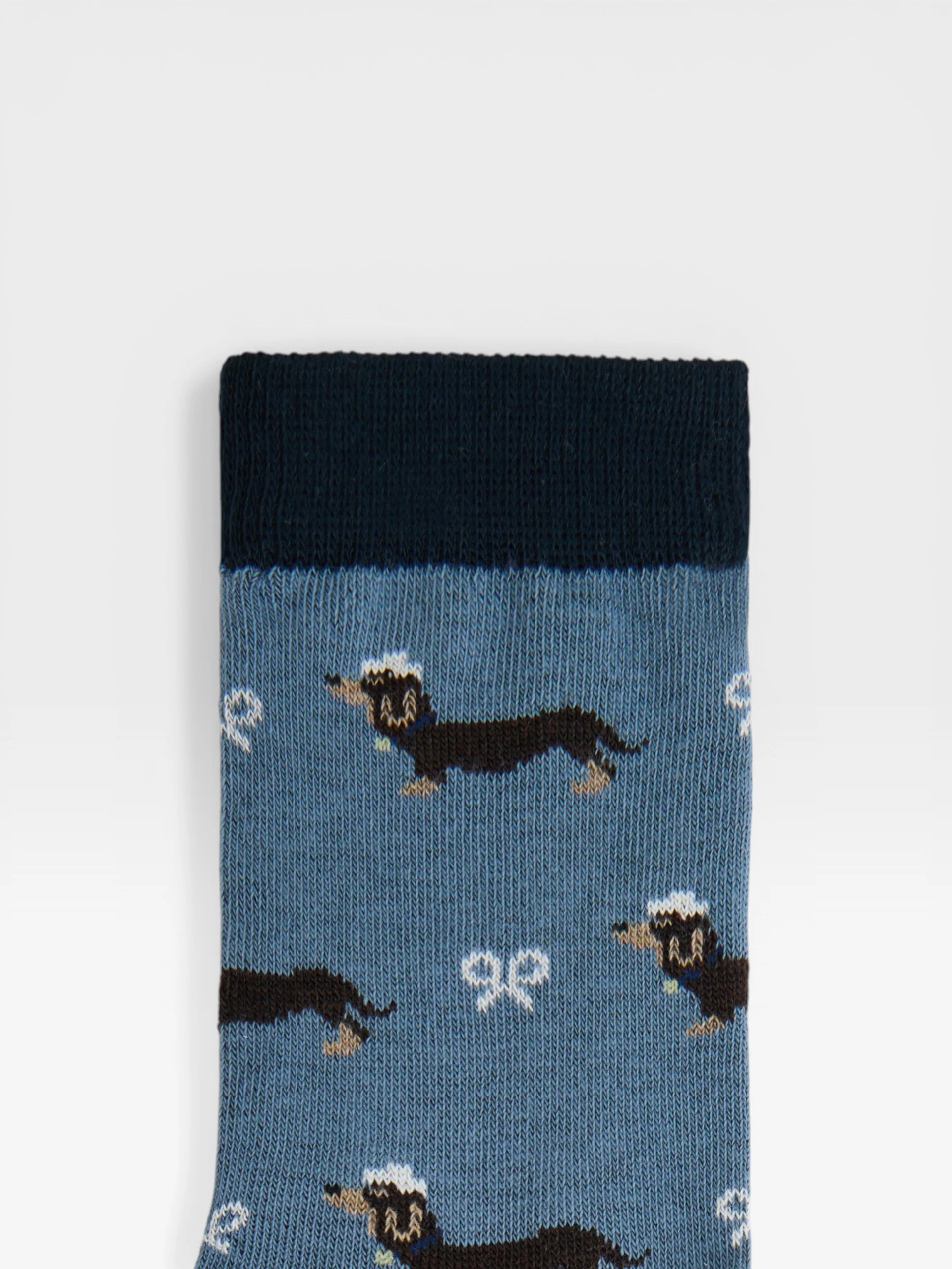 Calcetin kids doggy teckel azul - Image 3