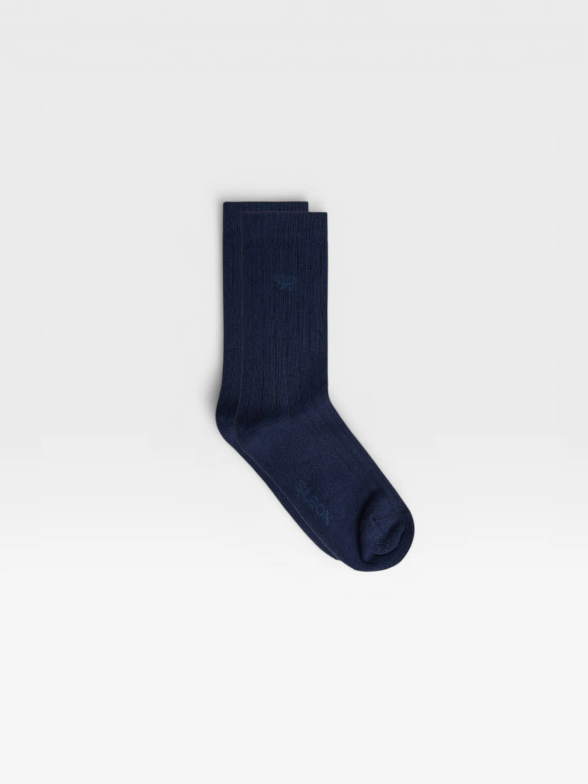 Calcetin kids liso azul marino