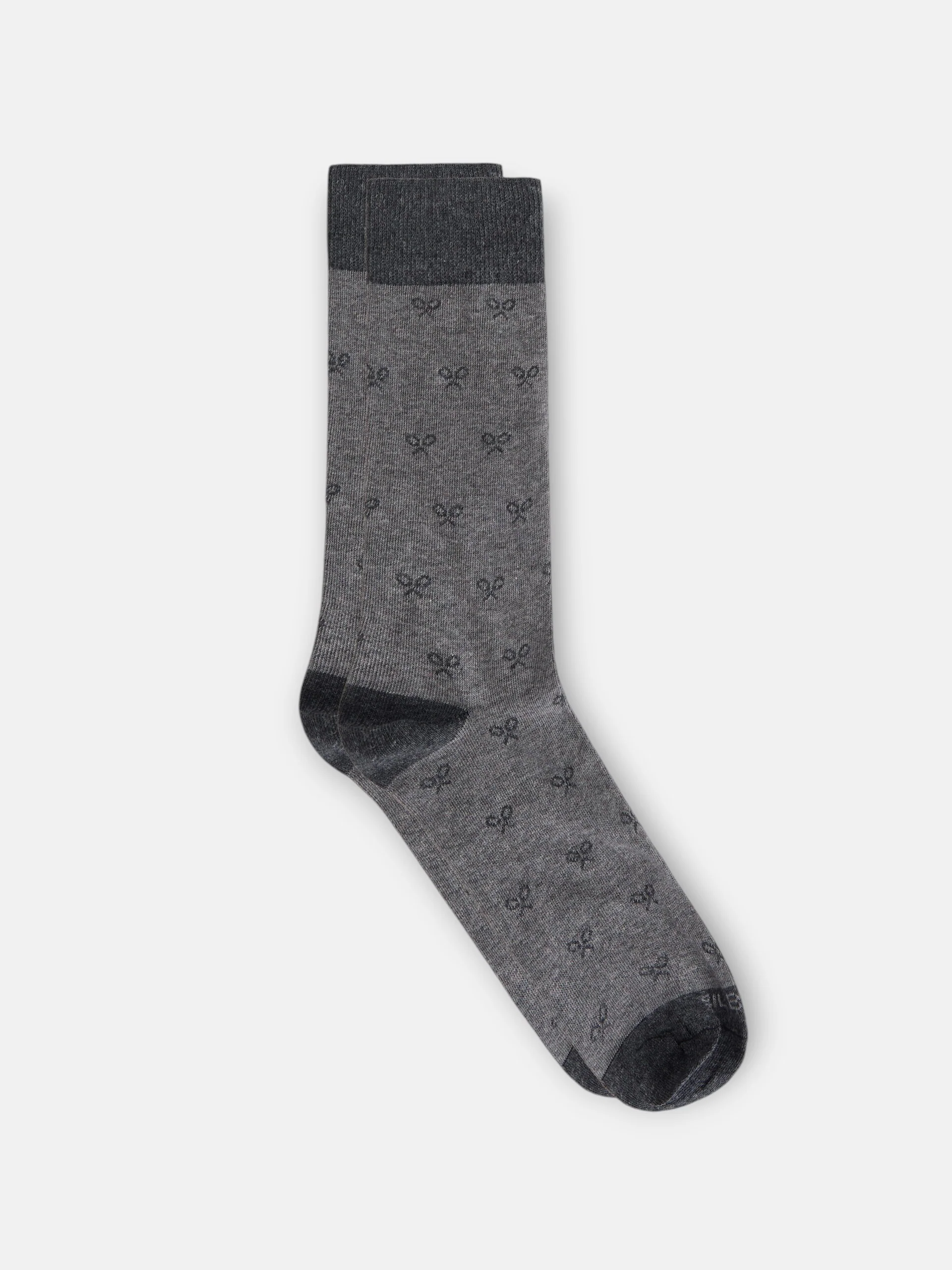 Calcetin multiraqueta gris