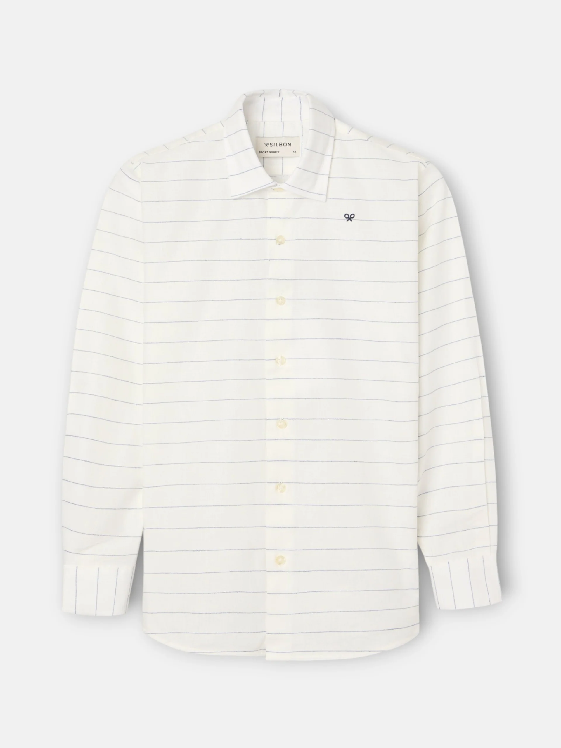 Camisa kids lino raya fina azul - Image 6
