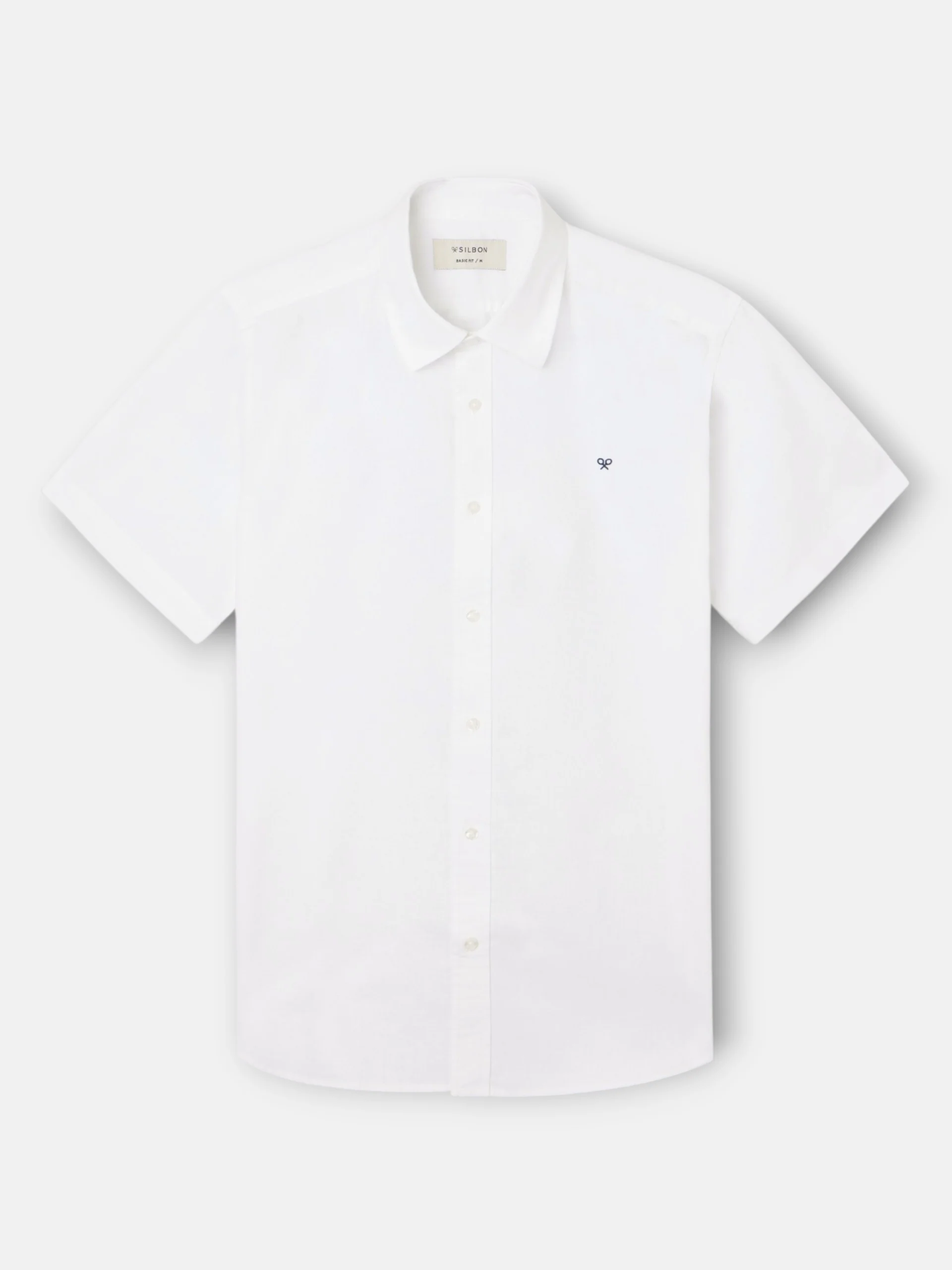 Camisa manga corta lino blanca - Image 5